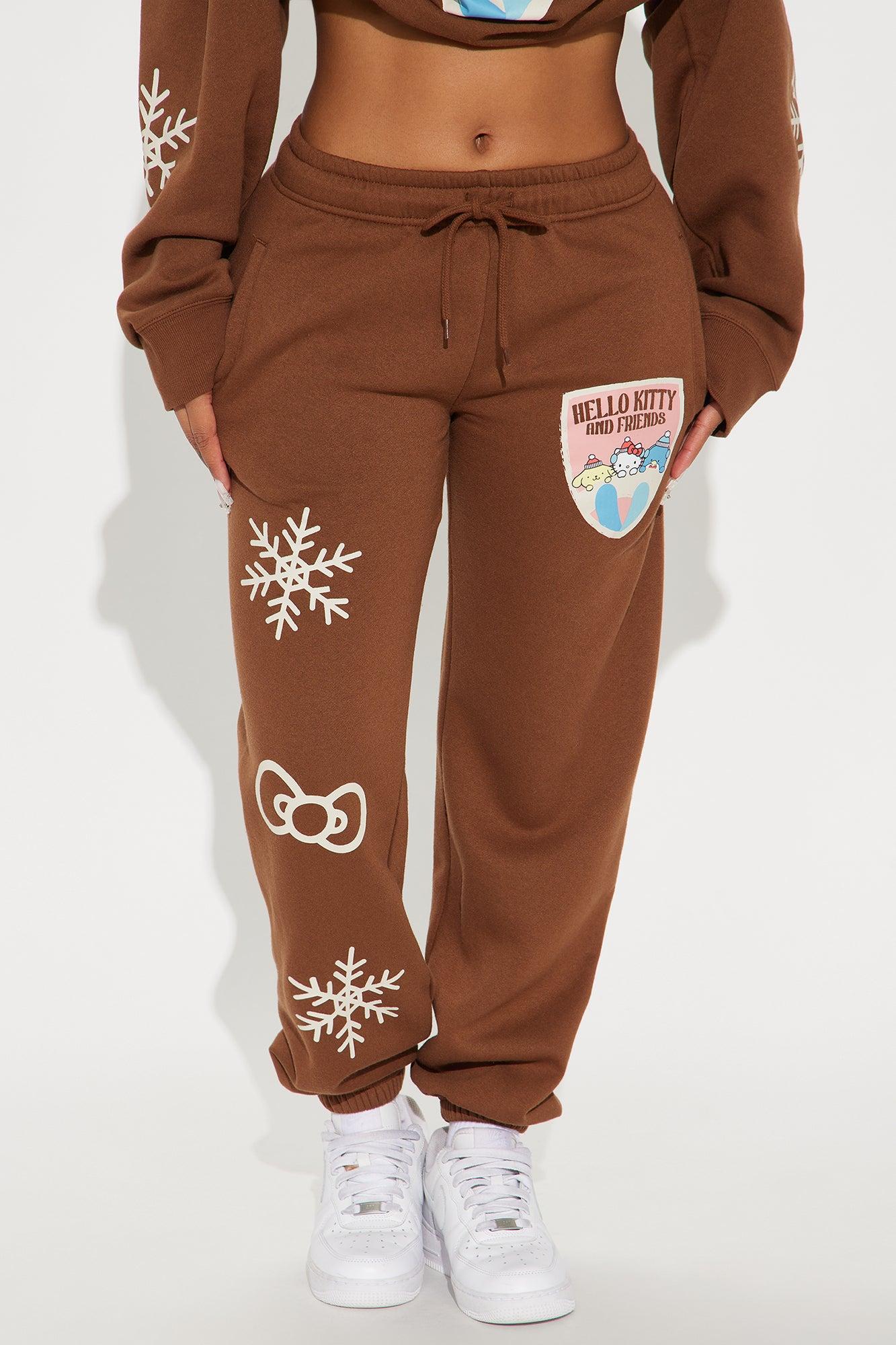 Hello Kitty Graphic Jogger - Brown/combo Product Image
