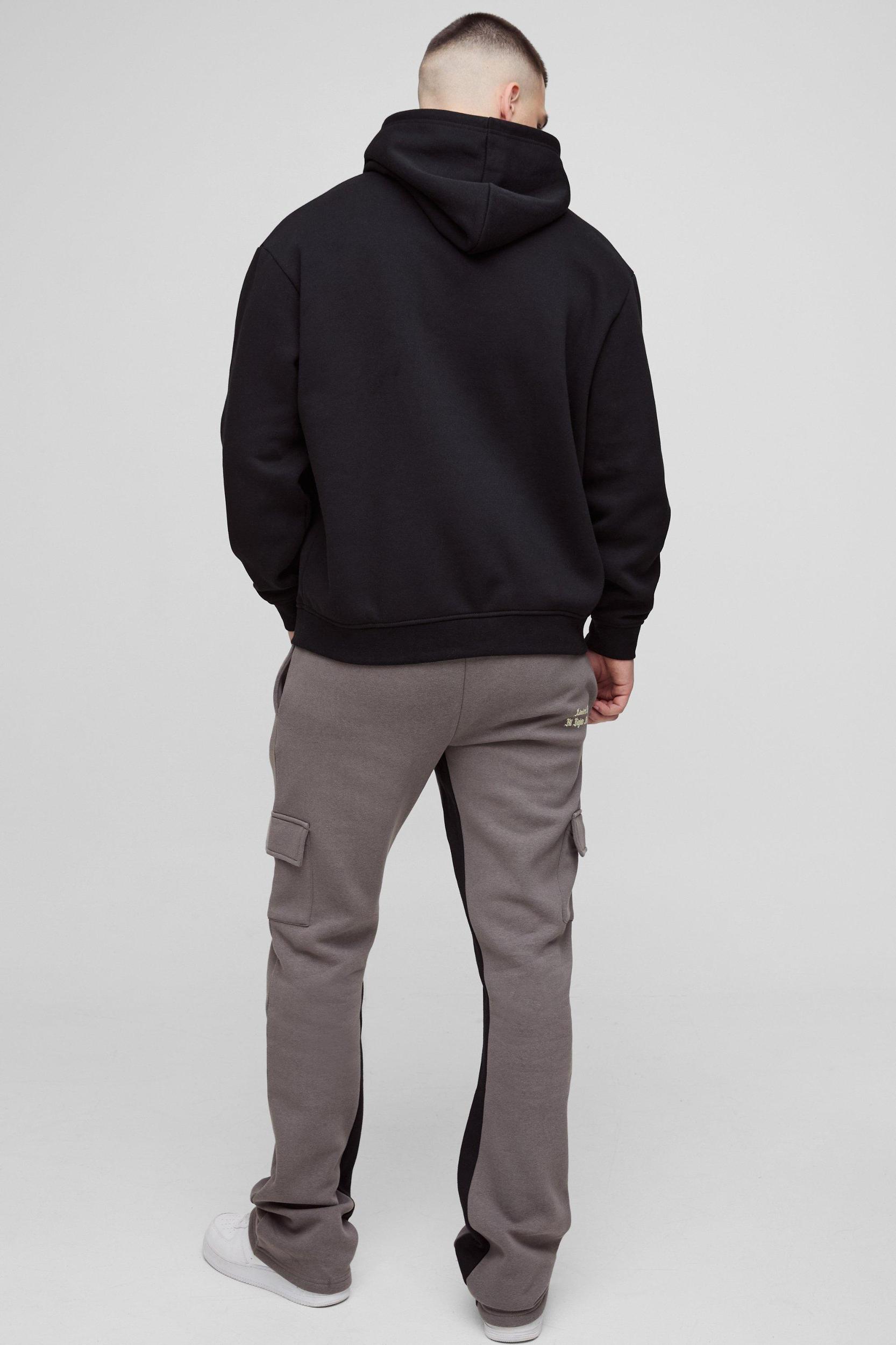 Tall Slim Gusset Sweatpants Official Cargo Sweatpants | boohooMAN USA Product Image