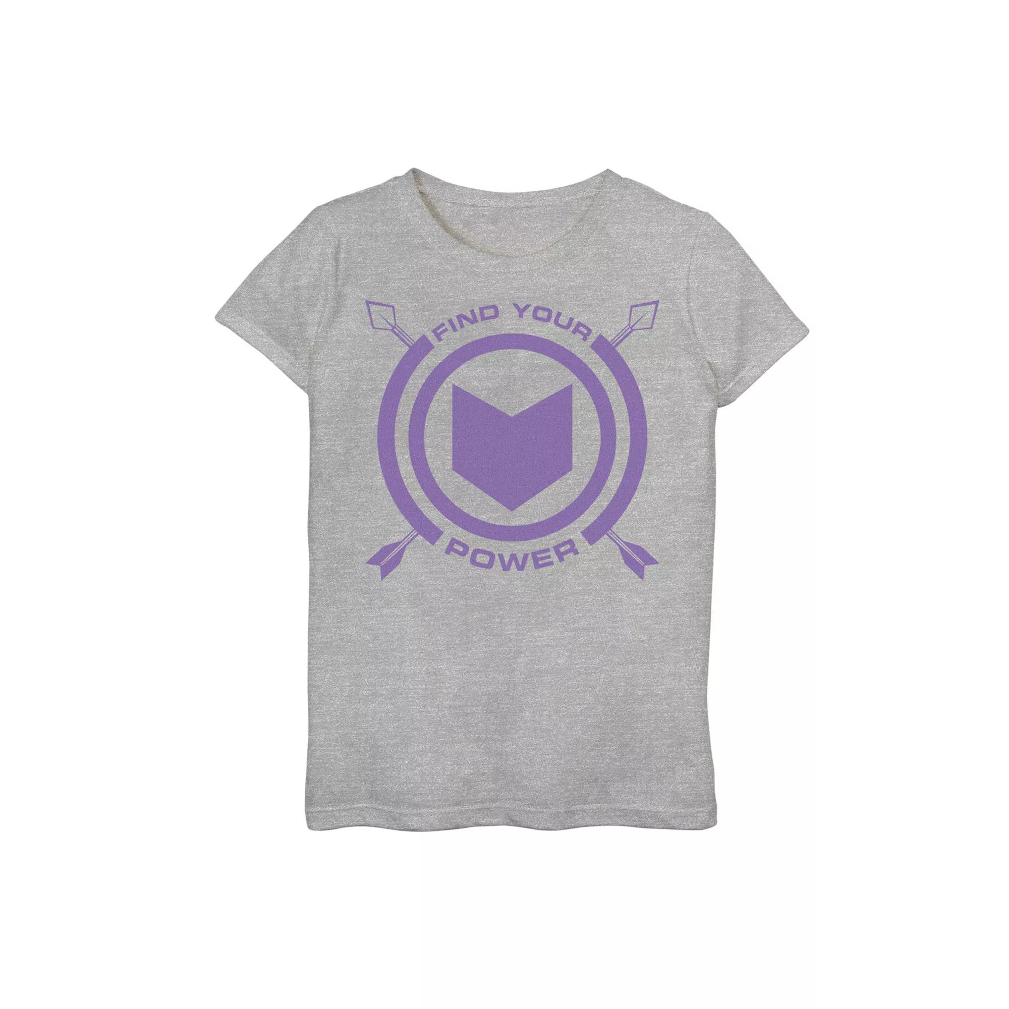 Girls 7-16 Marvel Avengers: Endgame Iron Man Scribbles Graphic Tee, Girl's, Size: Large, Athletic Grey Product Image