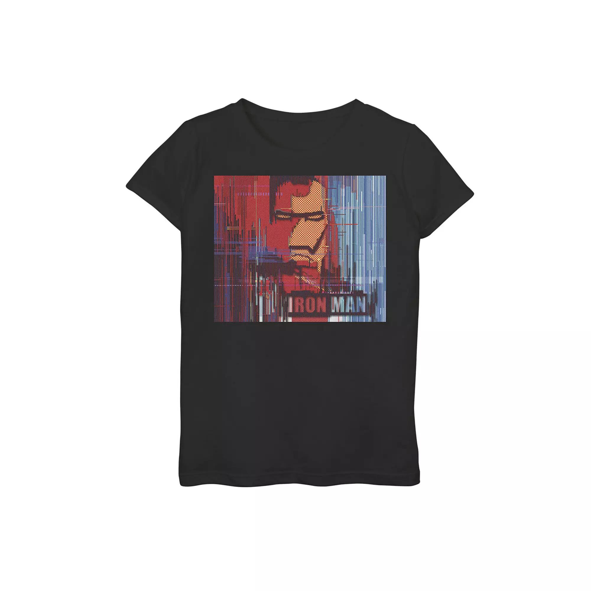 Girls 7-16 Marvel Iron Man Glitched Poster Tee, Girl's,  Product Image
