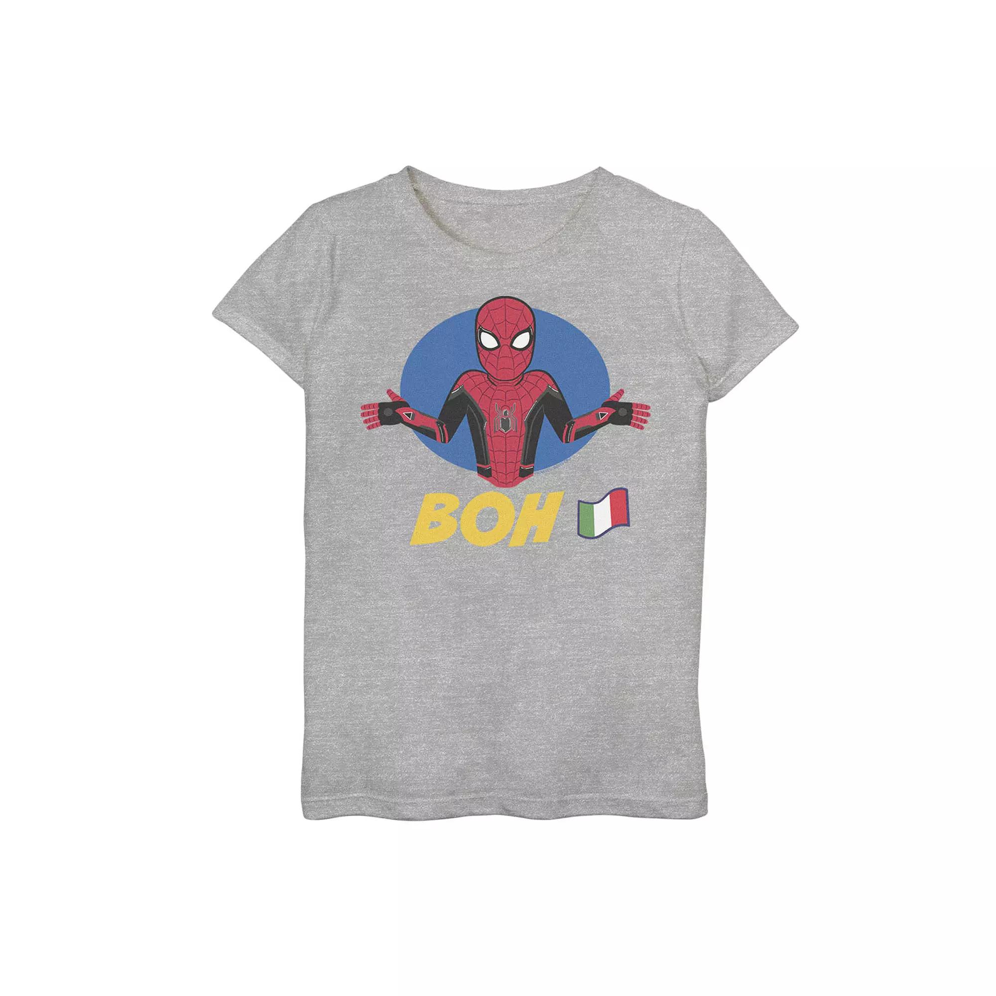 Girls 7-16 Marvel Spider-Man Far From Home BOH French Flag Graphic Tee, Girl's,  Product Image
