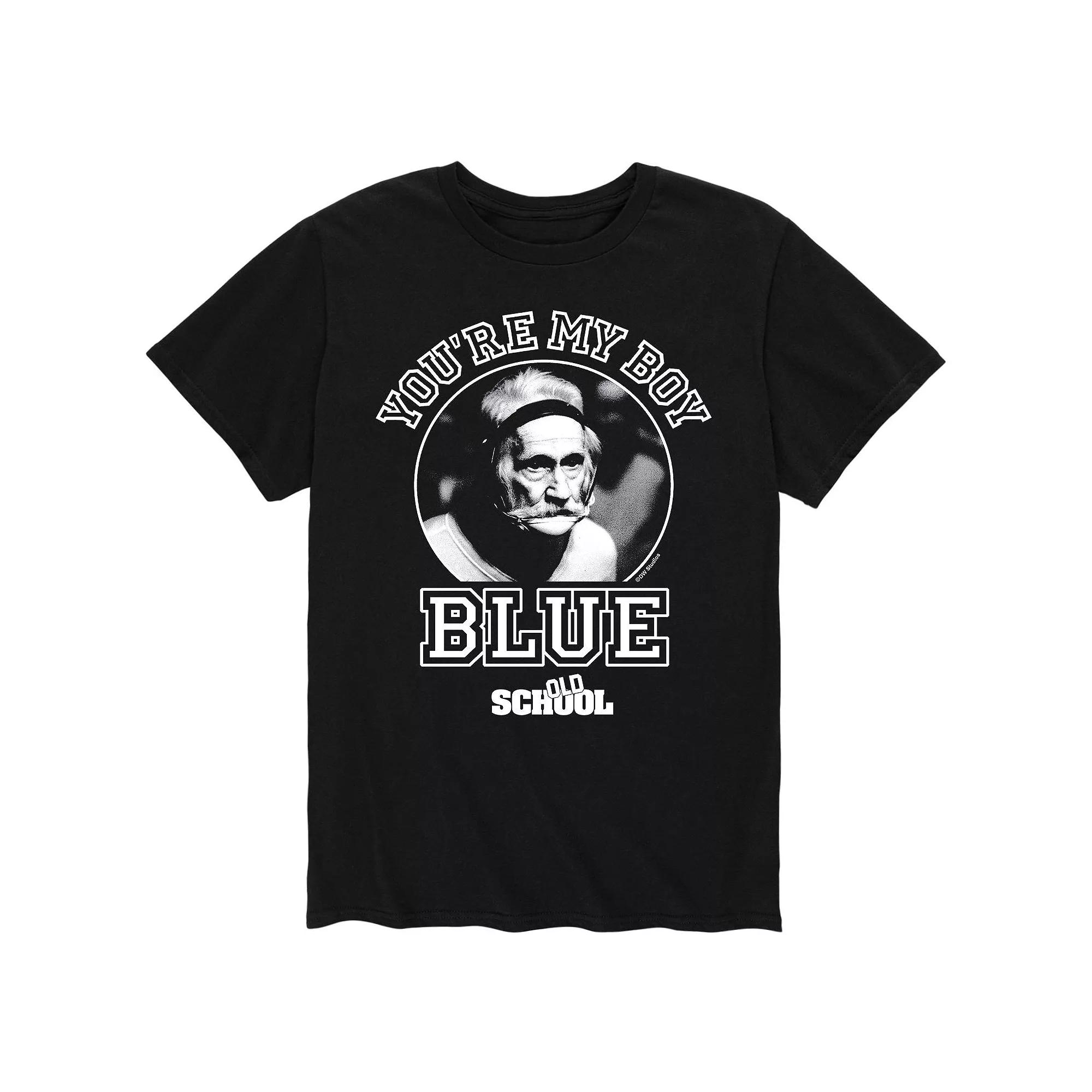 Men's Old School You're My Boy, Blue Tee,  Product Image