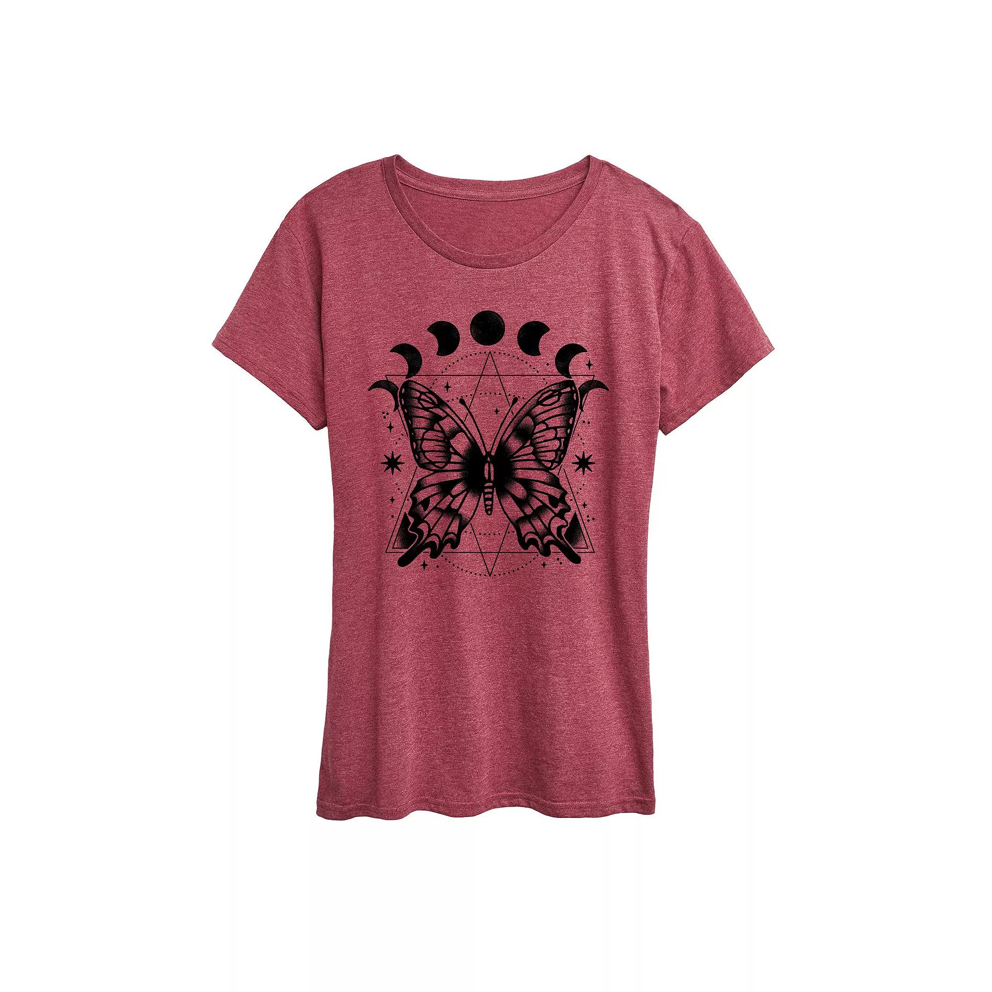 Women's Celestial Butterfly Graphic Tee,  Product Image