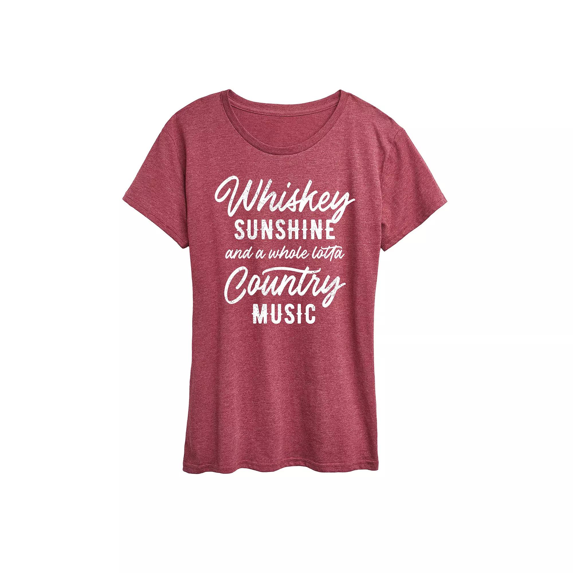 Women's Whiskey Sunshine Country Music Graphic Tee,  Product Image