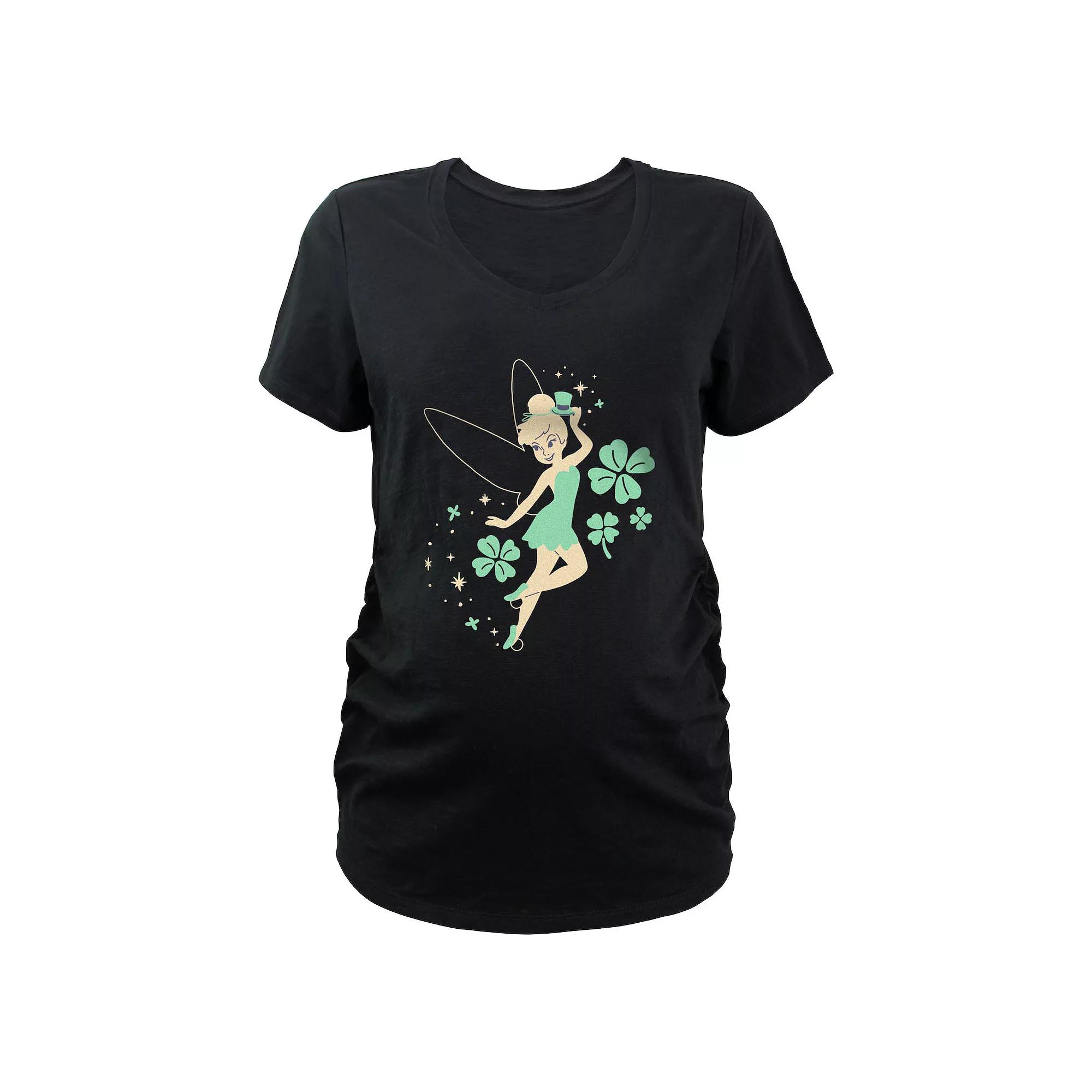 Disney's Tinker Bell Lucky Fairy Maternity Graphic Tee, Women's,  Product Image