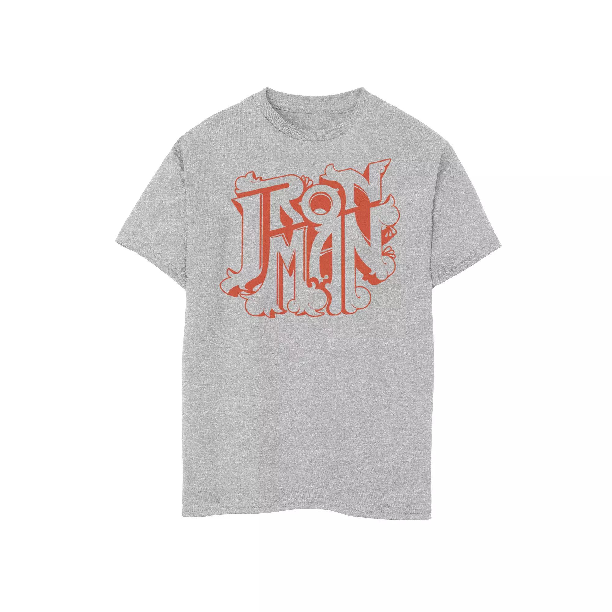 Boys 8-20 Marvel Iron Man Retro Bubble Text Logo Graphic Tee, Boy's,  Product Image