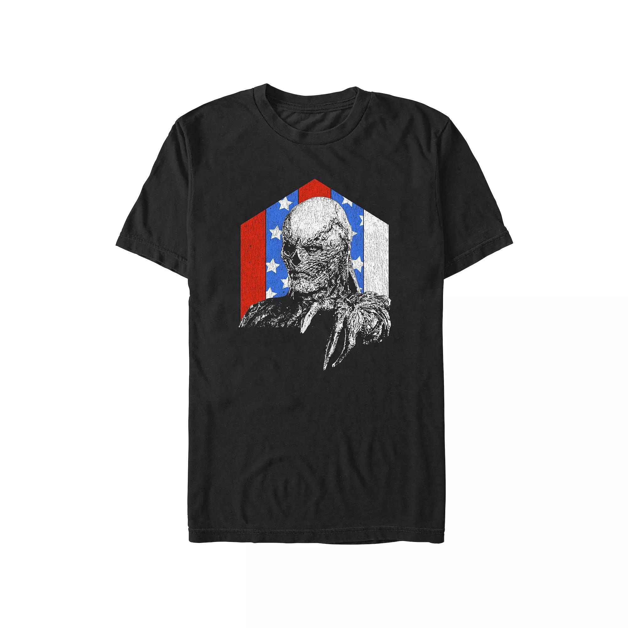 Men's Stranger Things Red White And Blue Vecna Graphic Tee,  Product Image