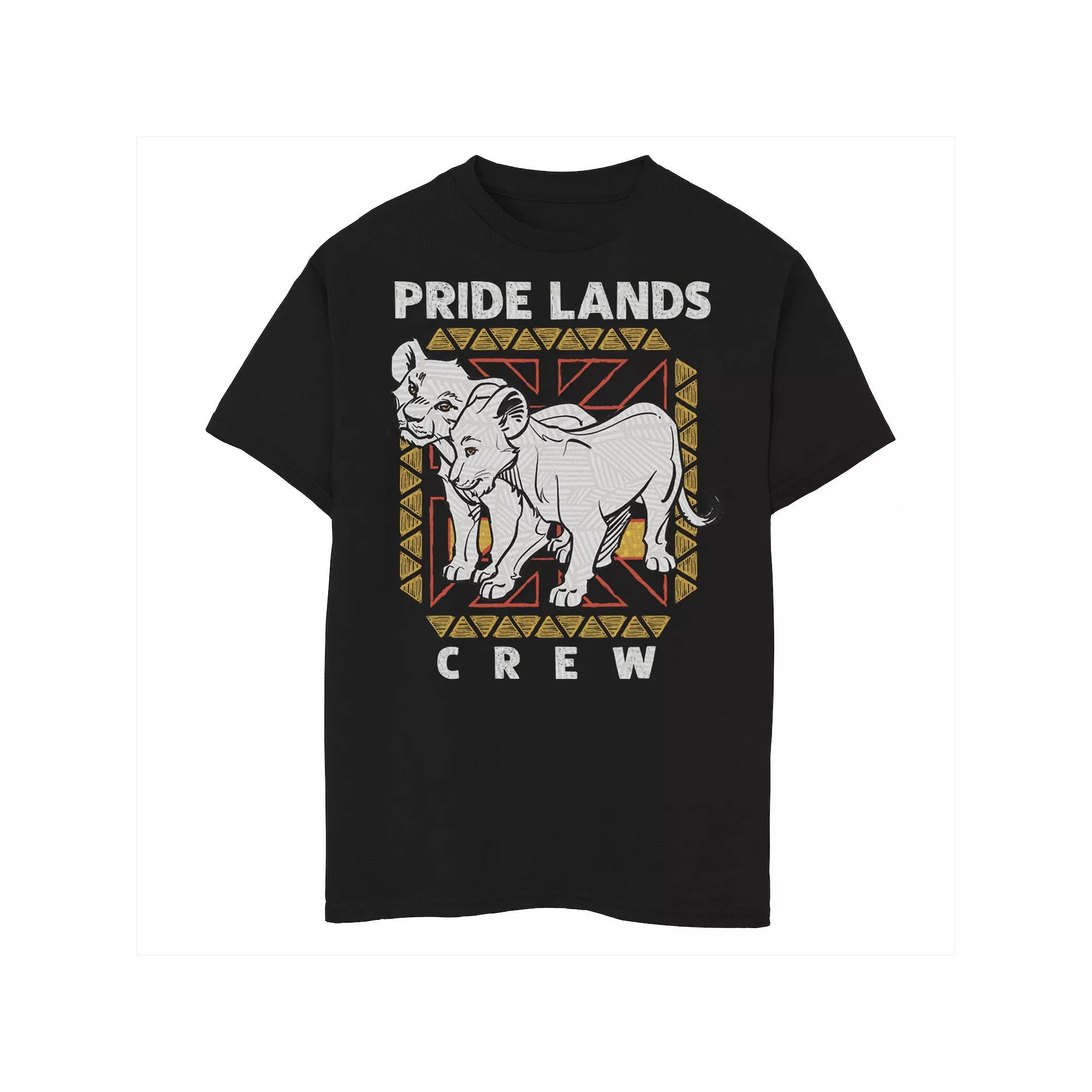 Disney's The Lion King Men's Simba & Nala Pride Lands Crew Graphic Tee,  Product Image