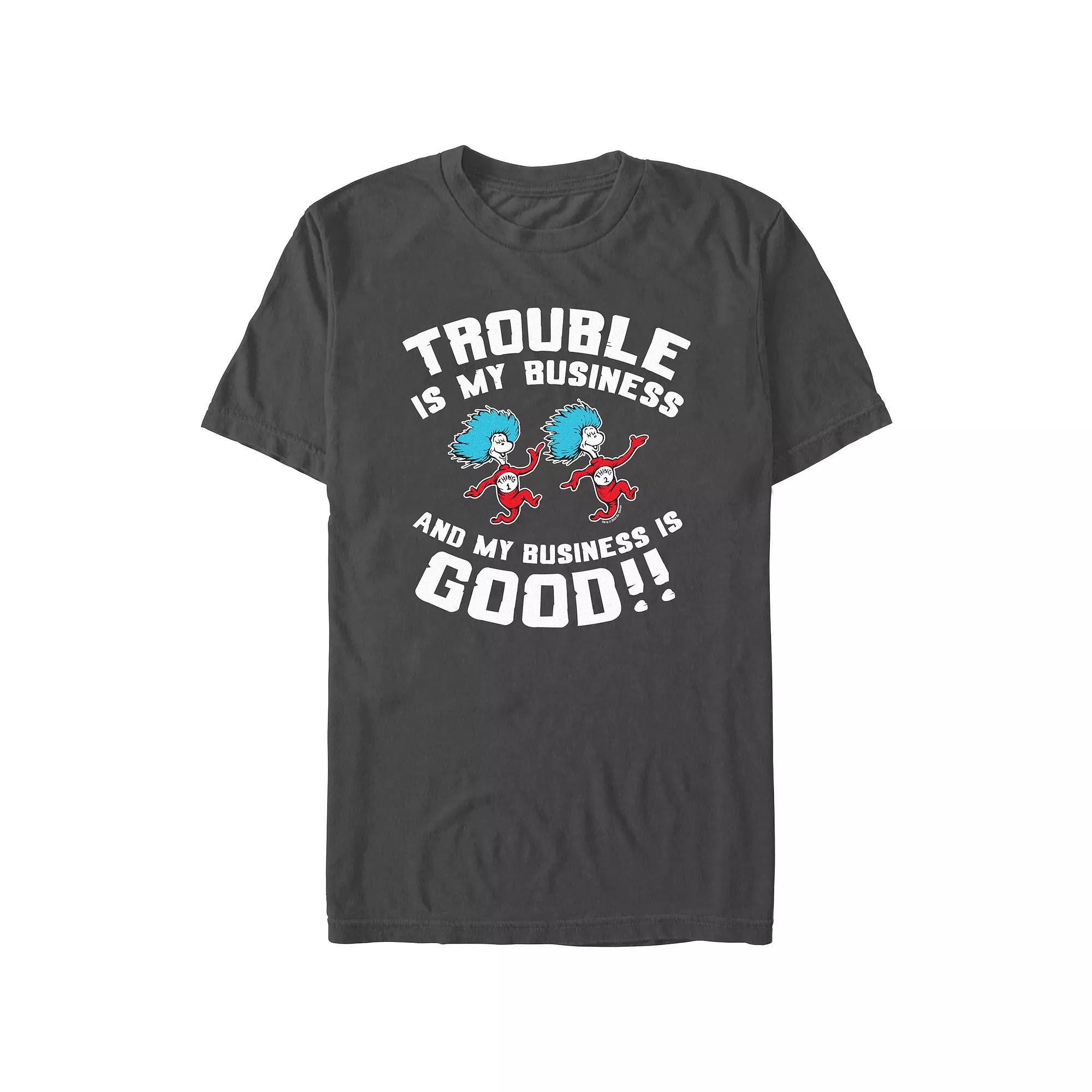 Men's Dr. Seuss Trouble Is My Business Graphic Tee,  Product Image
