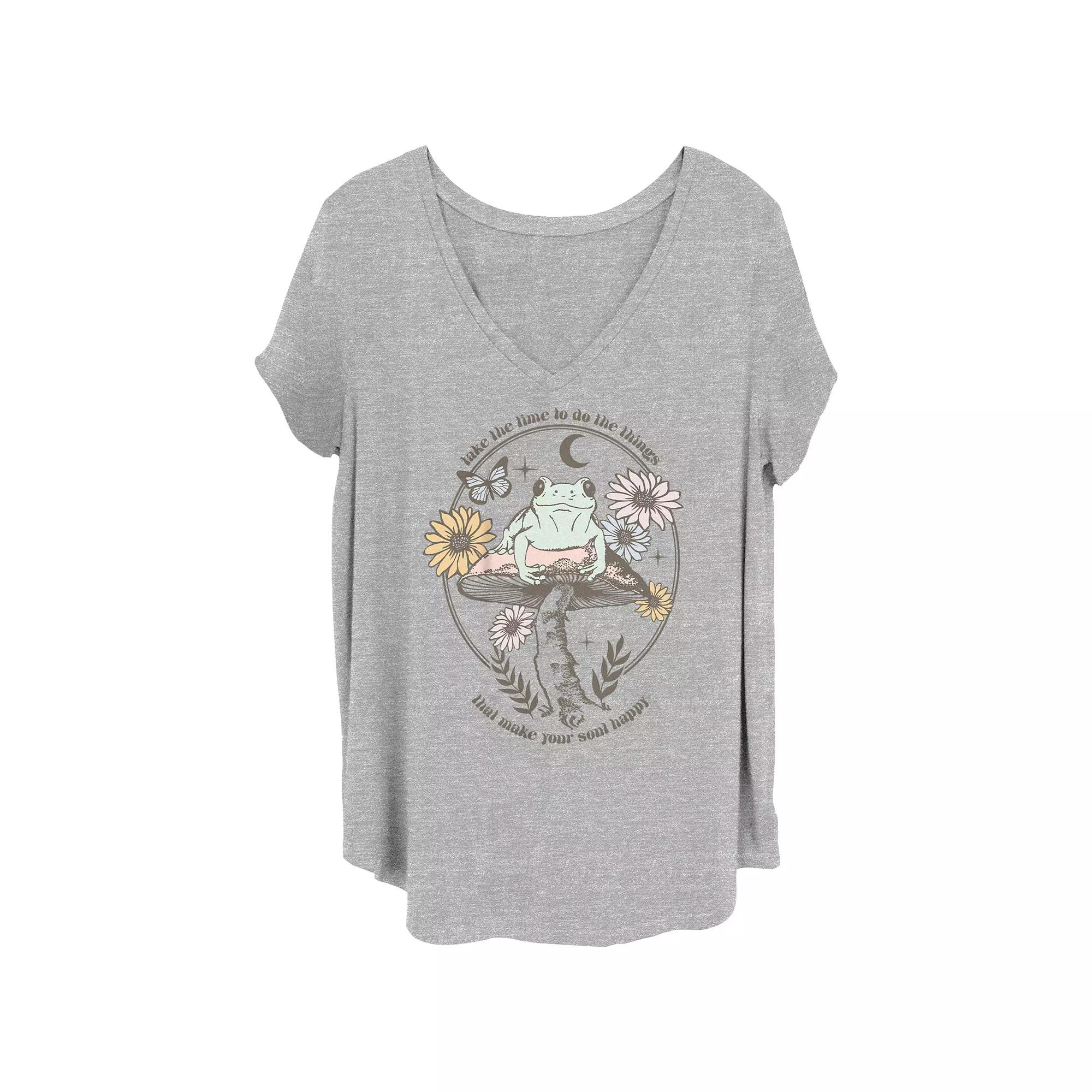Disney's Minnie Pastel Juniors' Plus Graphic Tee, Women's, Size: 4XL, Grey Gray Product Image