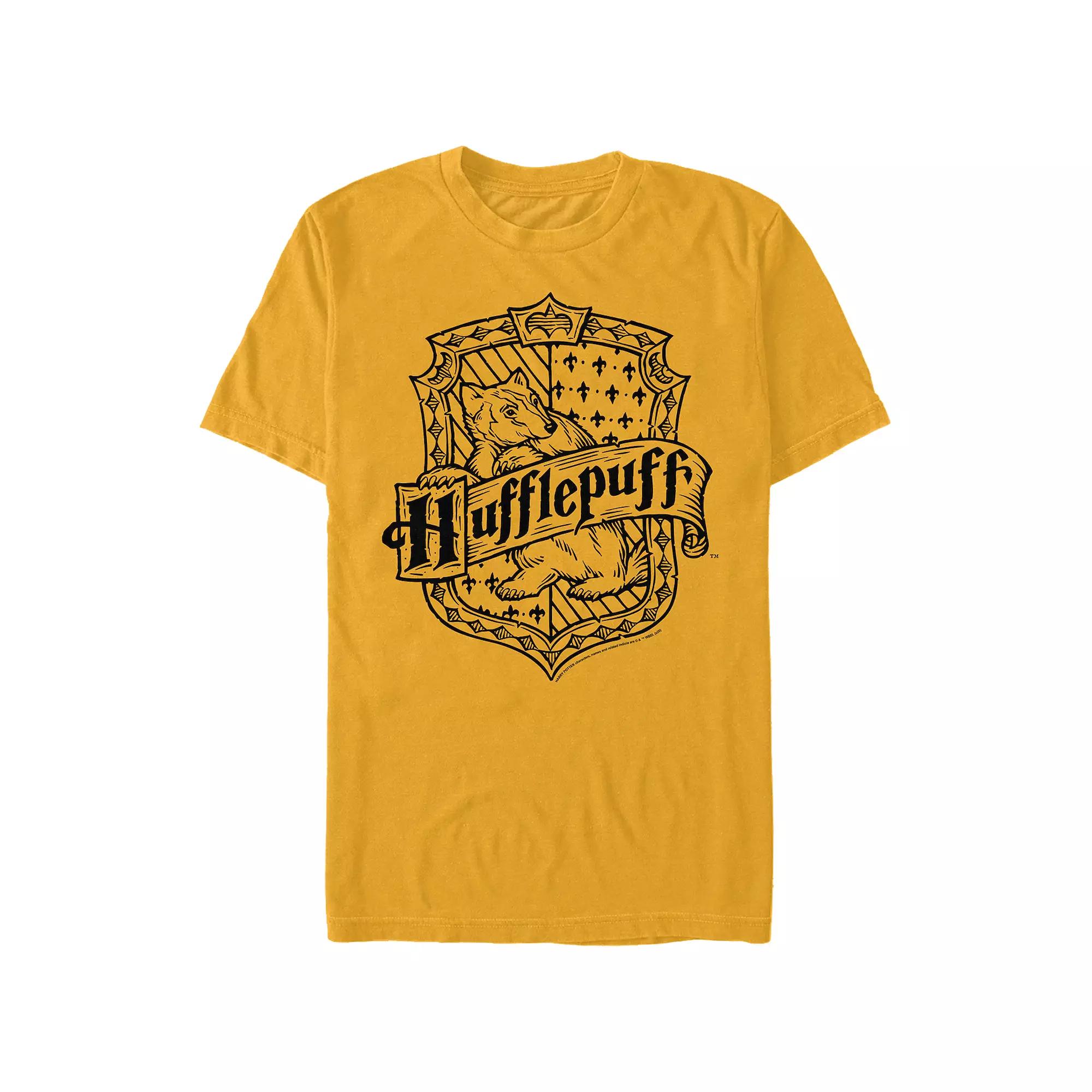 Men's Harry Potter Hufflepuff Crest Draw Graphic Tee,  Product Image