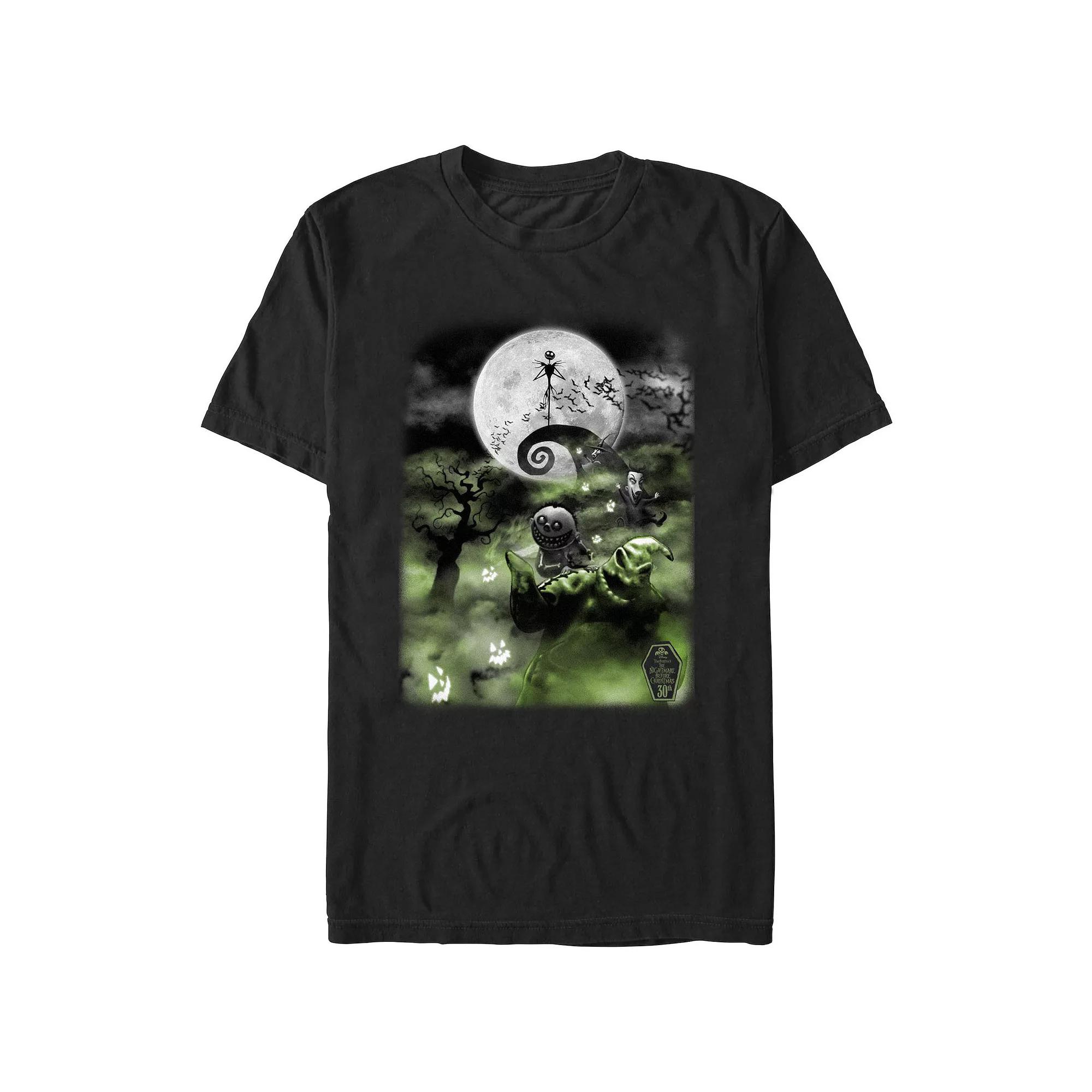 Disney's The Nightmare Before Christmas Scary Night Men's Graphic Tee, Size: XL, Black Product Image