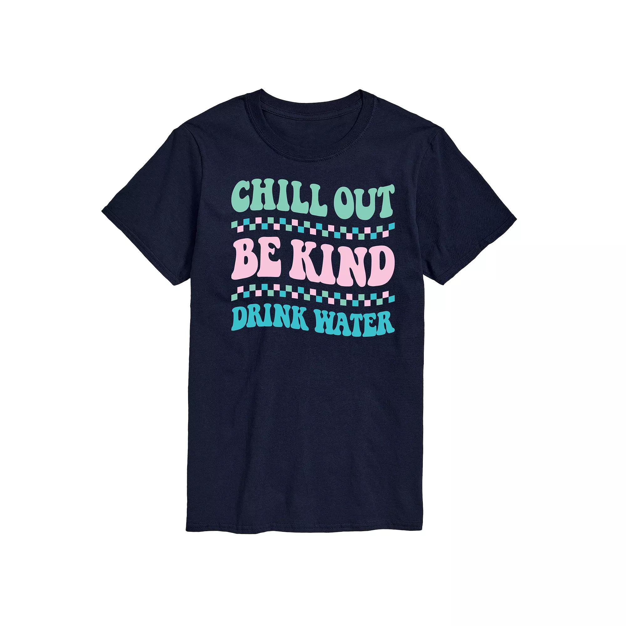 Men's Chill Out Be Kind Drink Water Graphic Tee,  Product Image