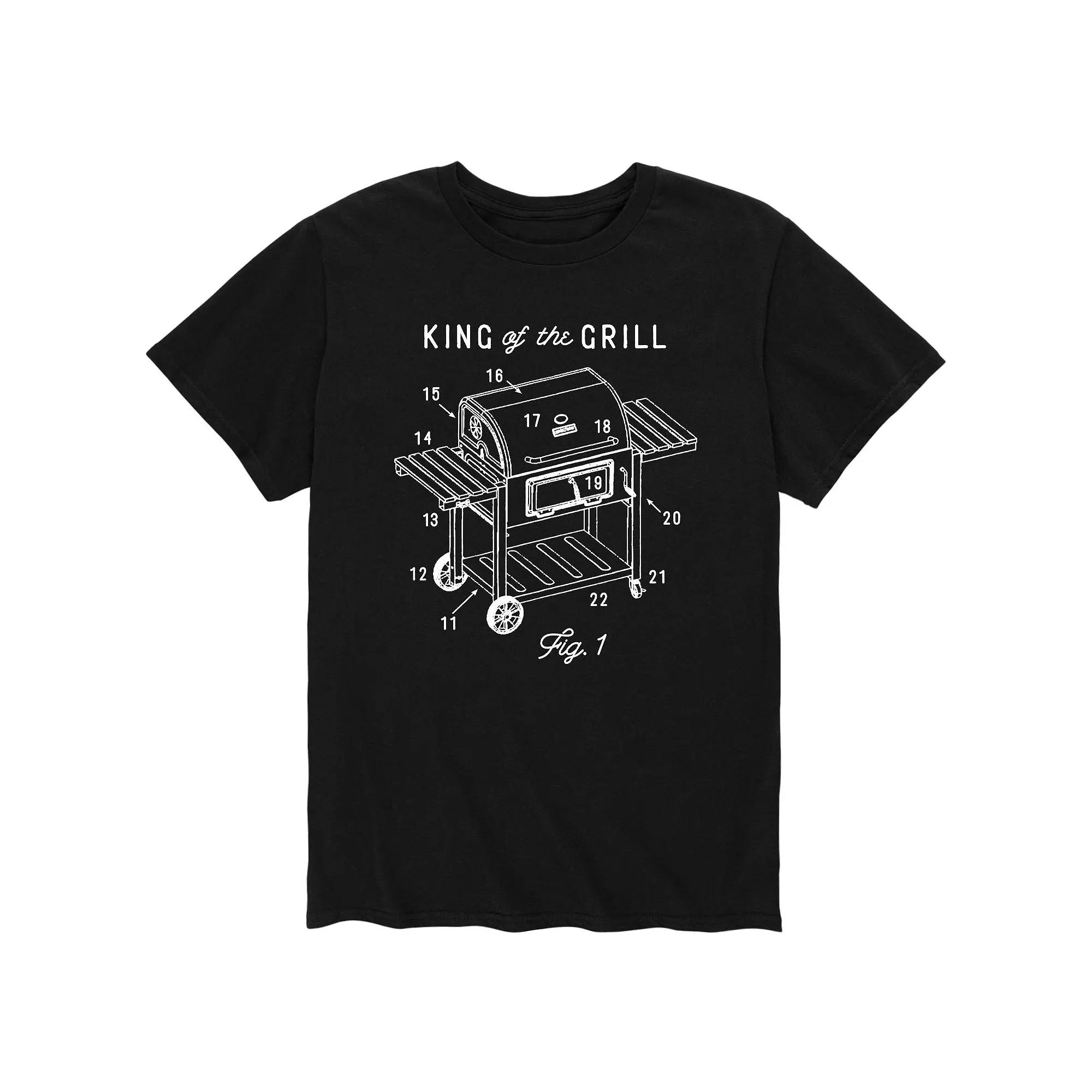 Men's King Of The Grill Diagram Tee,  Product Image