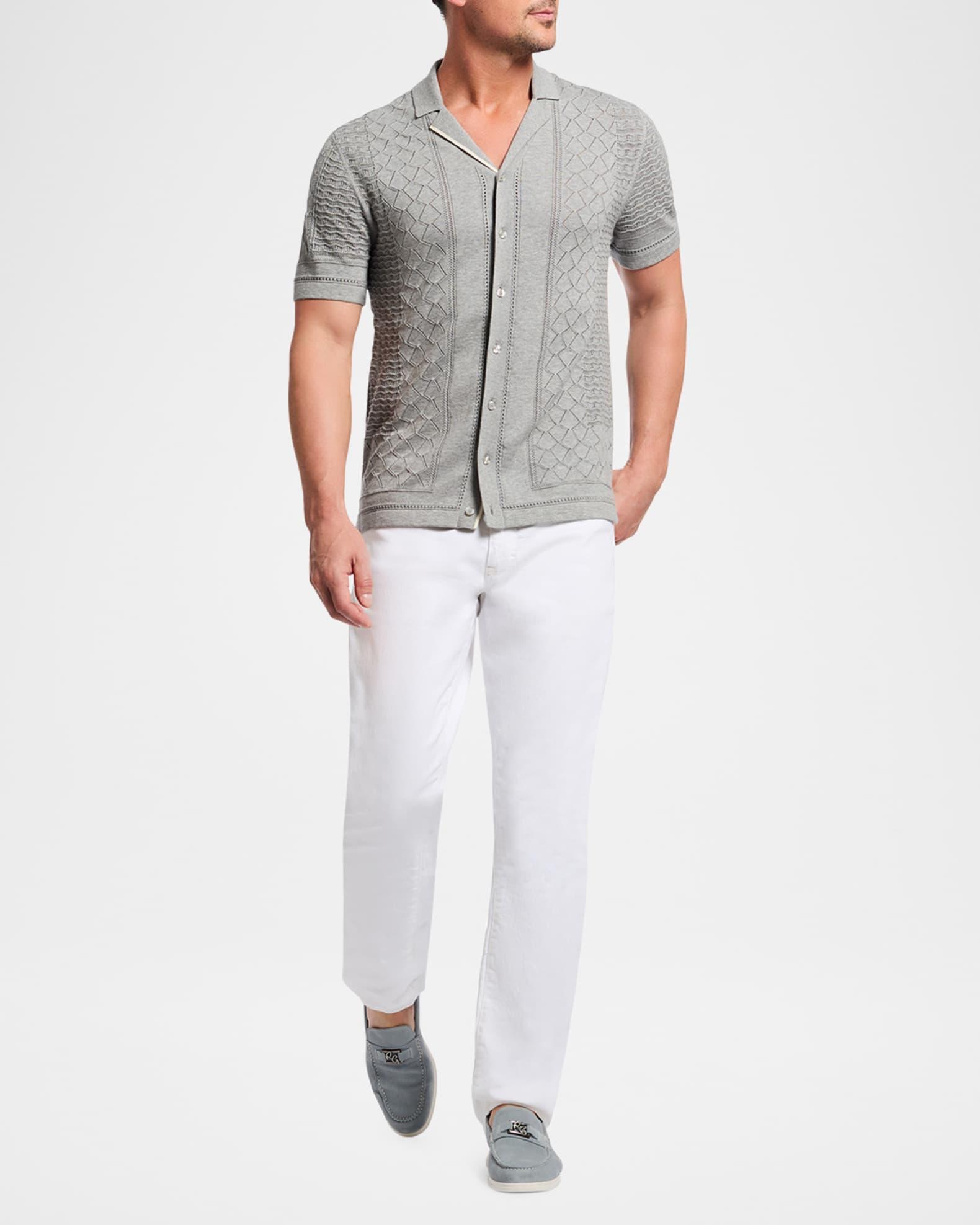 Mens Delmar Knitted Camp Shirt Product Image