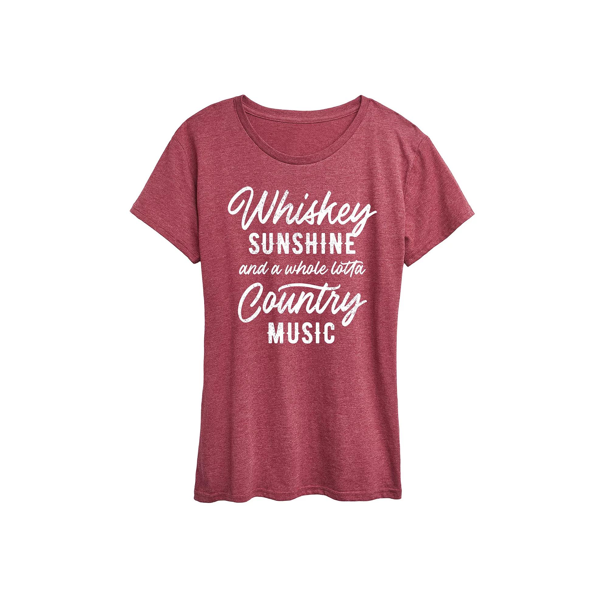 Women's Whiskey Sunshine Country Music Graphic Tee,  Product Image