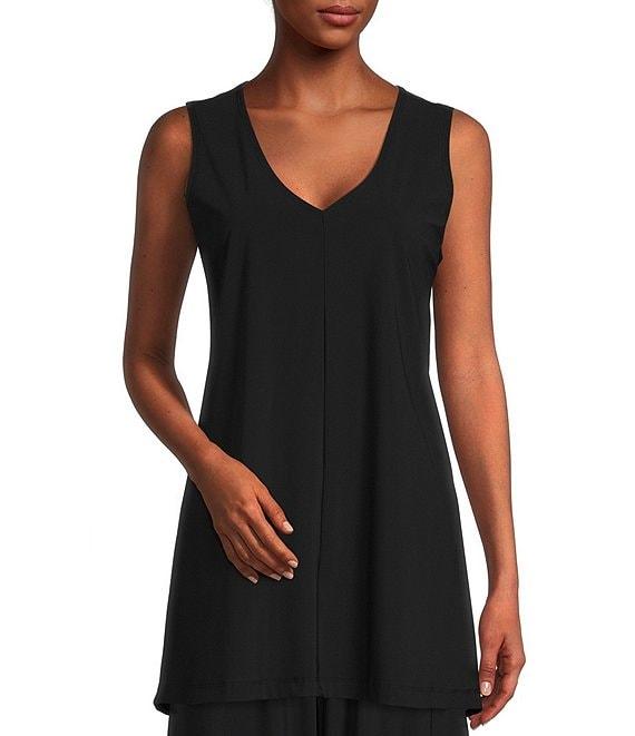 Bryn Walker Vibo Microfiber Jersey V-Neck Sleeveless Tunic Product Image