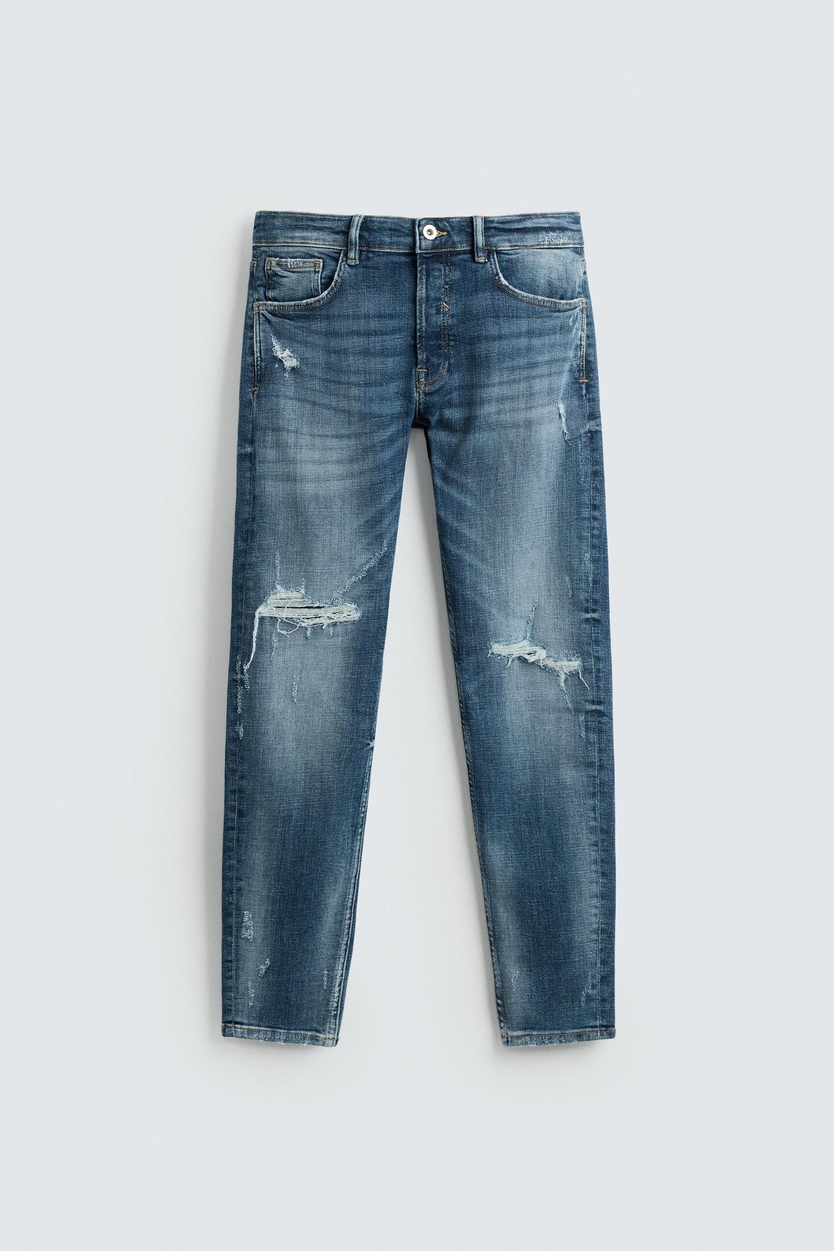 RIPPED SKINNY FIT JEANS Product Image