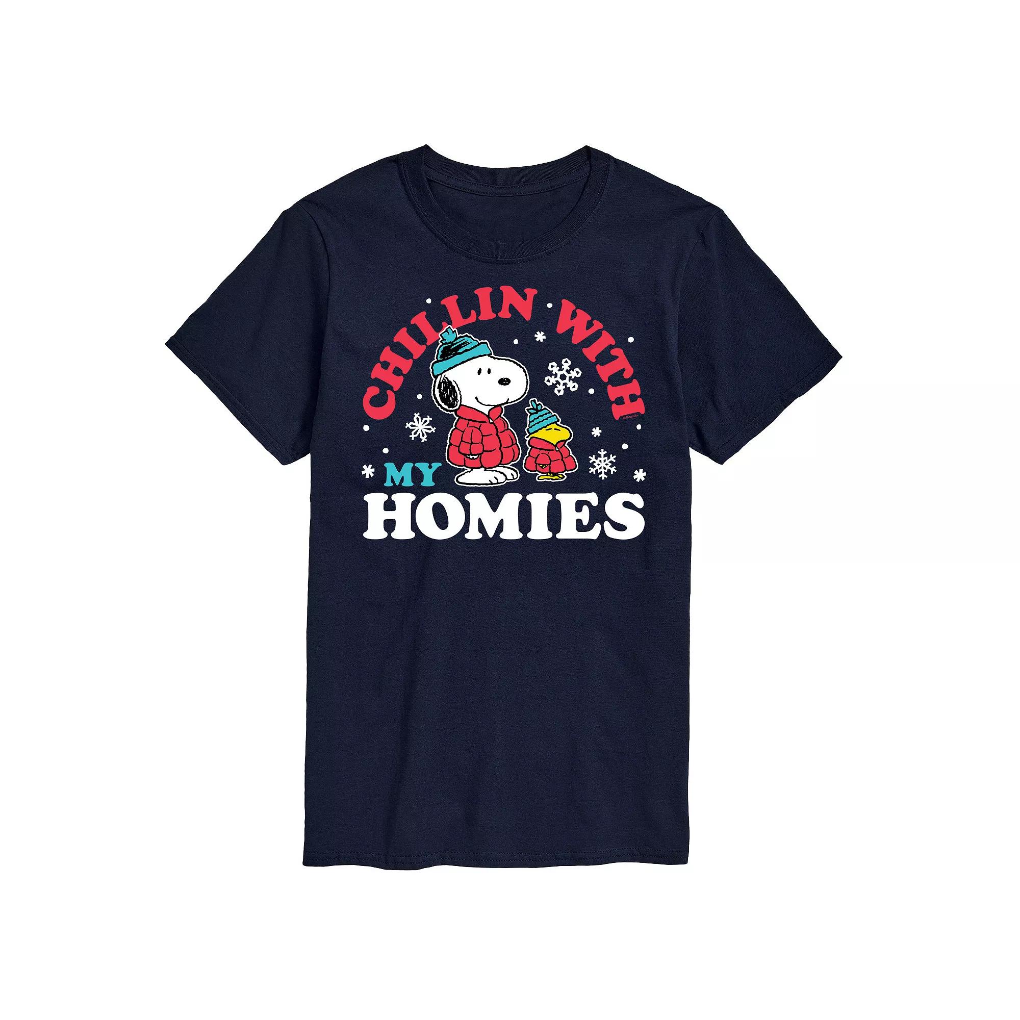 Men's Peanuts Chillin With My Homies Tee,  Product Image