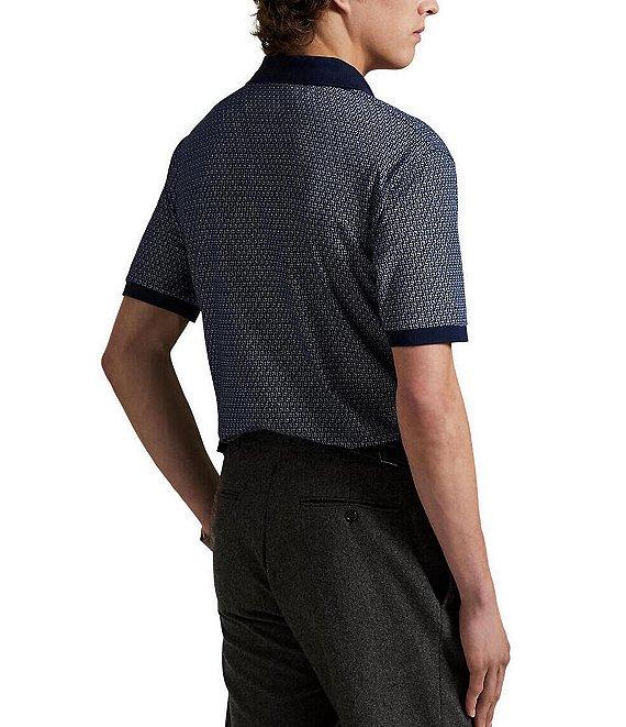 Polo Ralph Lauren Classic Fit Stretch Mesh Mallet Print Short Sleeve Polo Shirt Product Image
