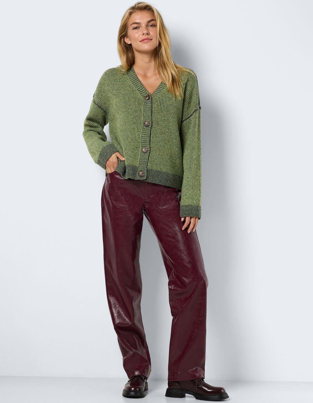 NOISY MAY Andrea Womens Cardigan - OLIVE Product Image