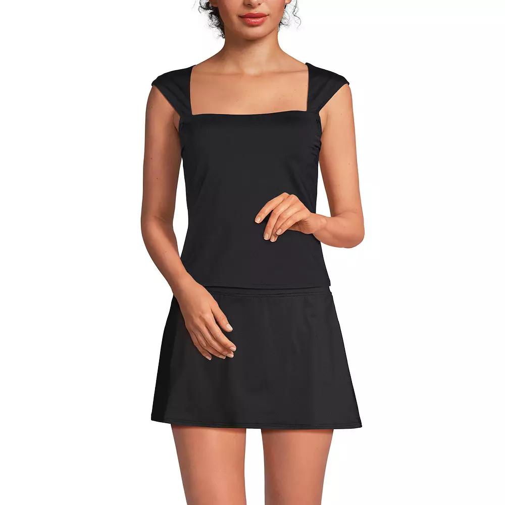 Women's Lands' End Square Neck Underwire Tankini Swim Top,  Product Image
