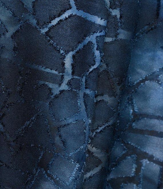 Calessa Plus Size Burnout Knit Open-Front Cardigan Product Image