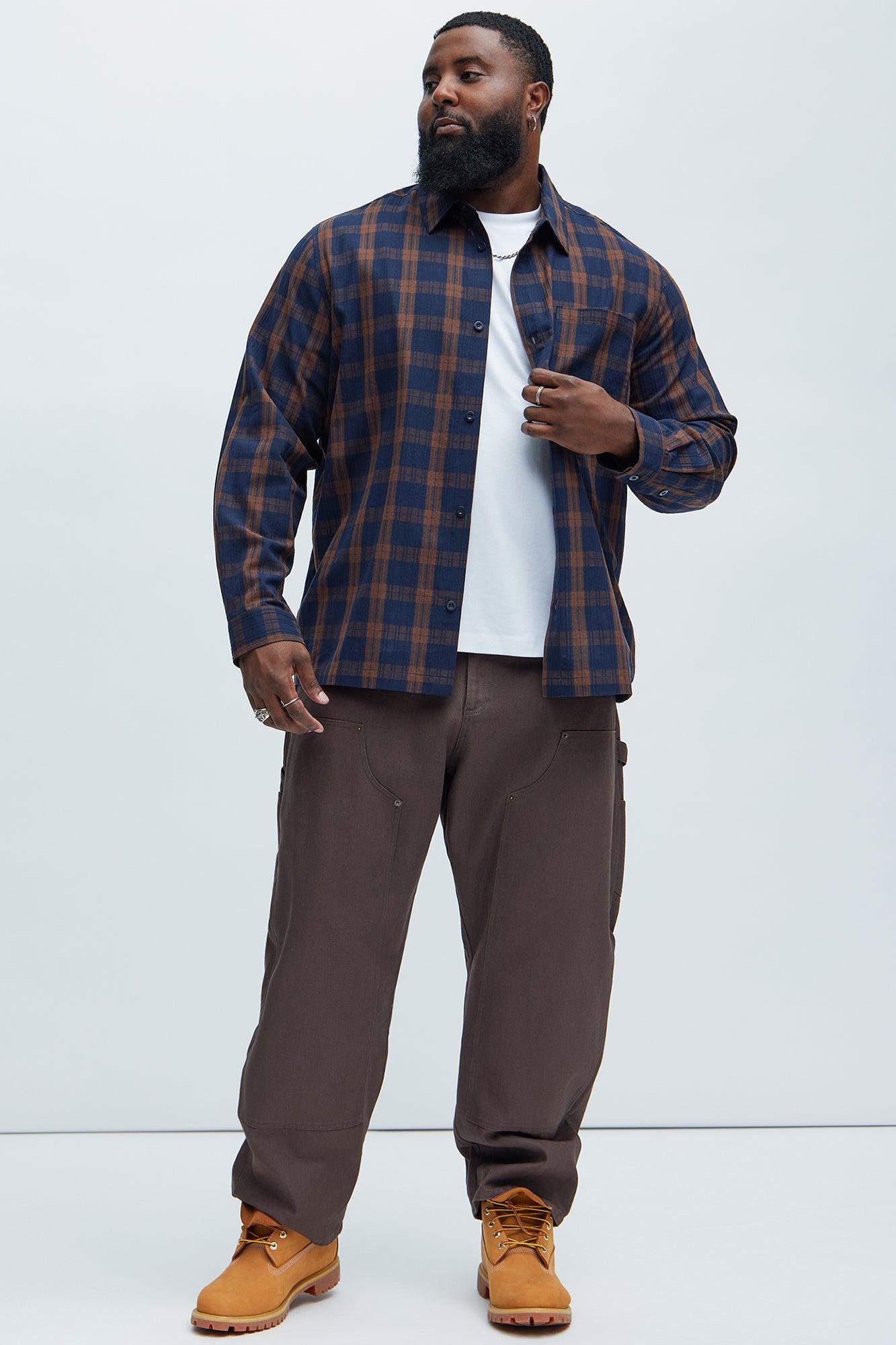 Edgar Plaid Shirt - Brown Combo Male Product Image