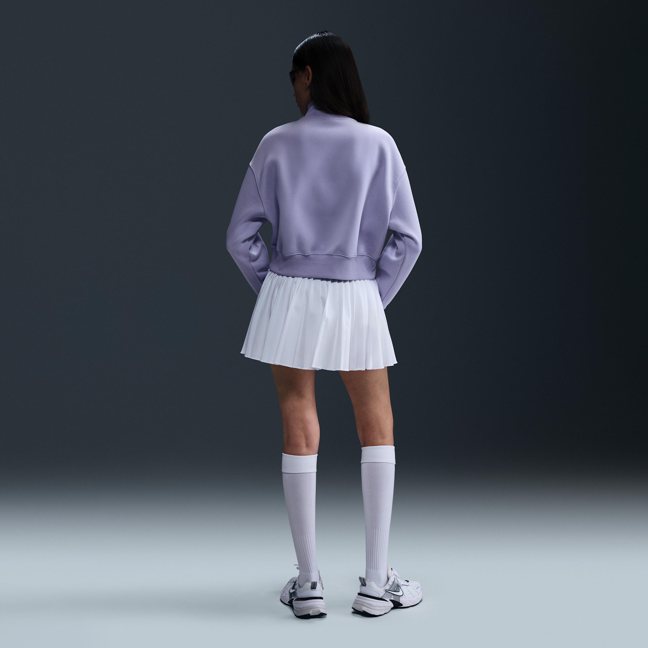 Women's Nike Sportswear Phoenix Fleece 1/4-Zip Cropped Sweatshirt Product Image