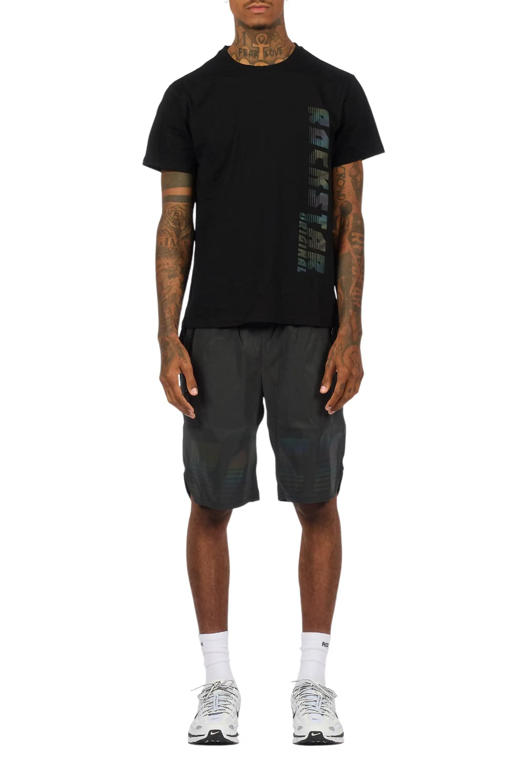 Xadrian Black T-Shirt/Short Set Male Product Image