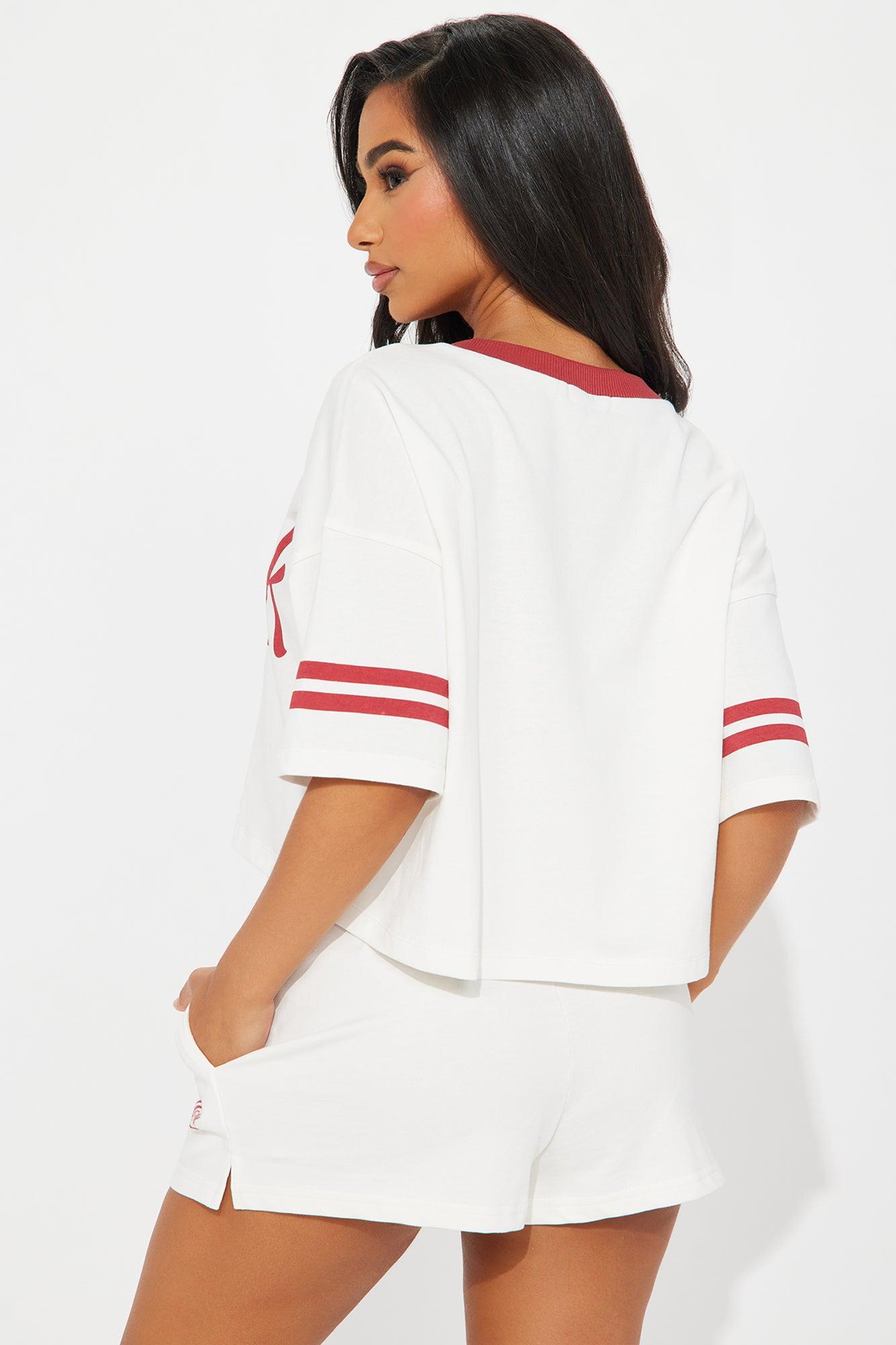 Live In NYC Short Set - White Product Image