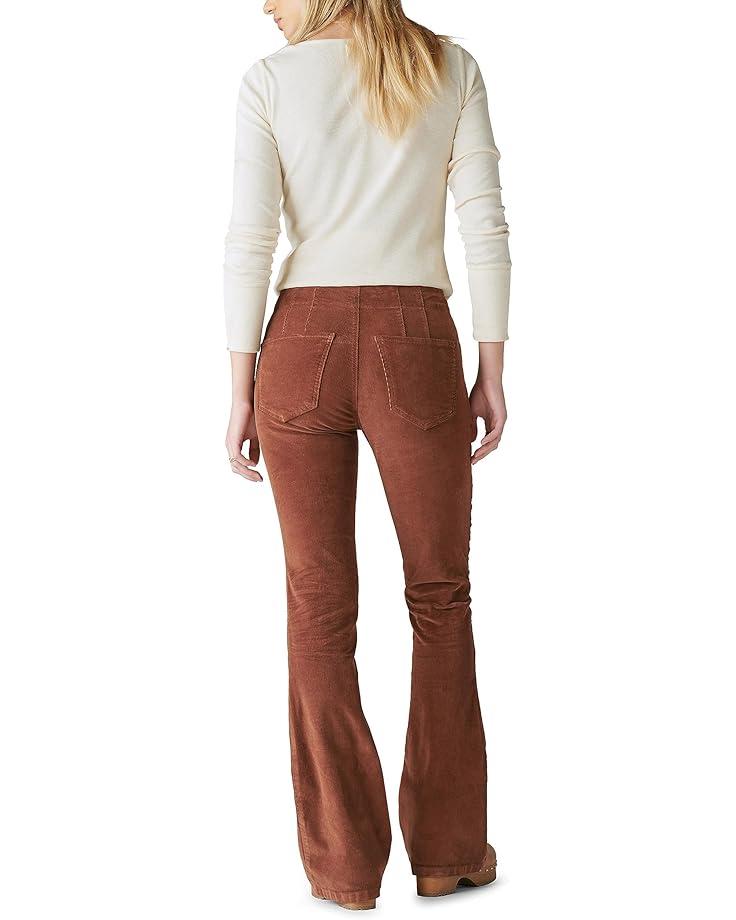 Women's Lucky Brand High-Rise Stevie Flare in Hot Coca Product Image