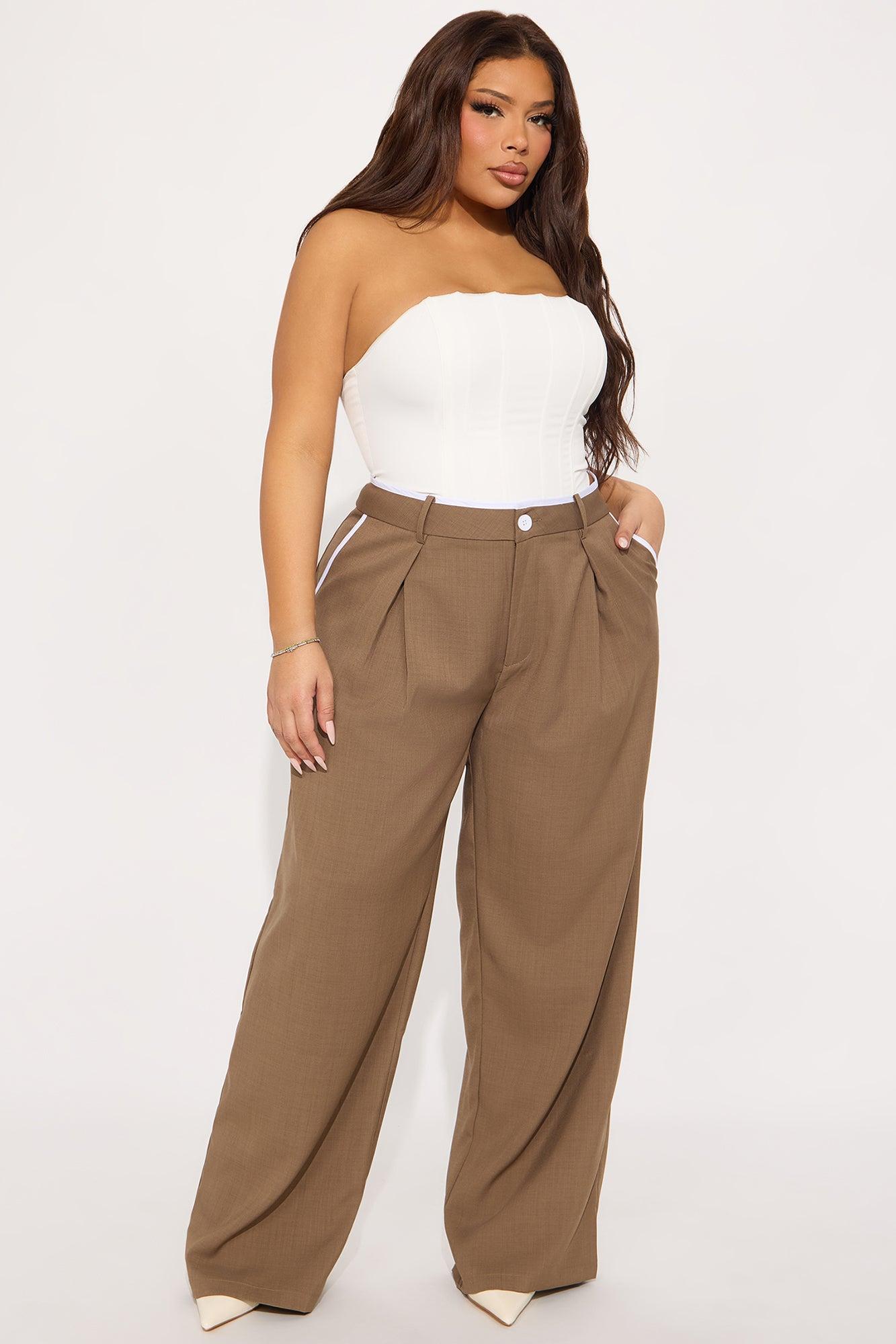 Thinking Of You Trouser Pant - Mocha Product Image