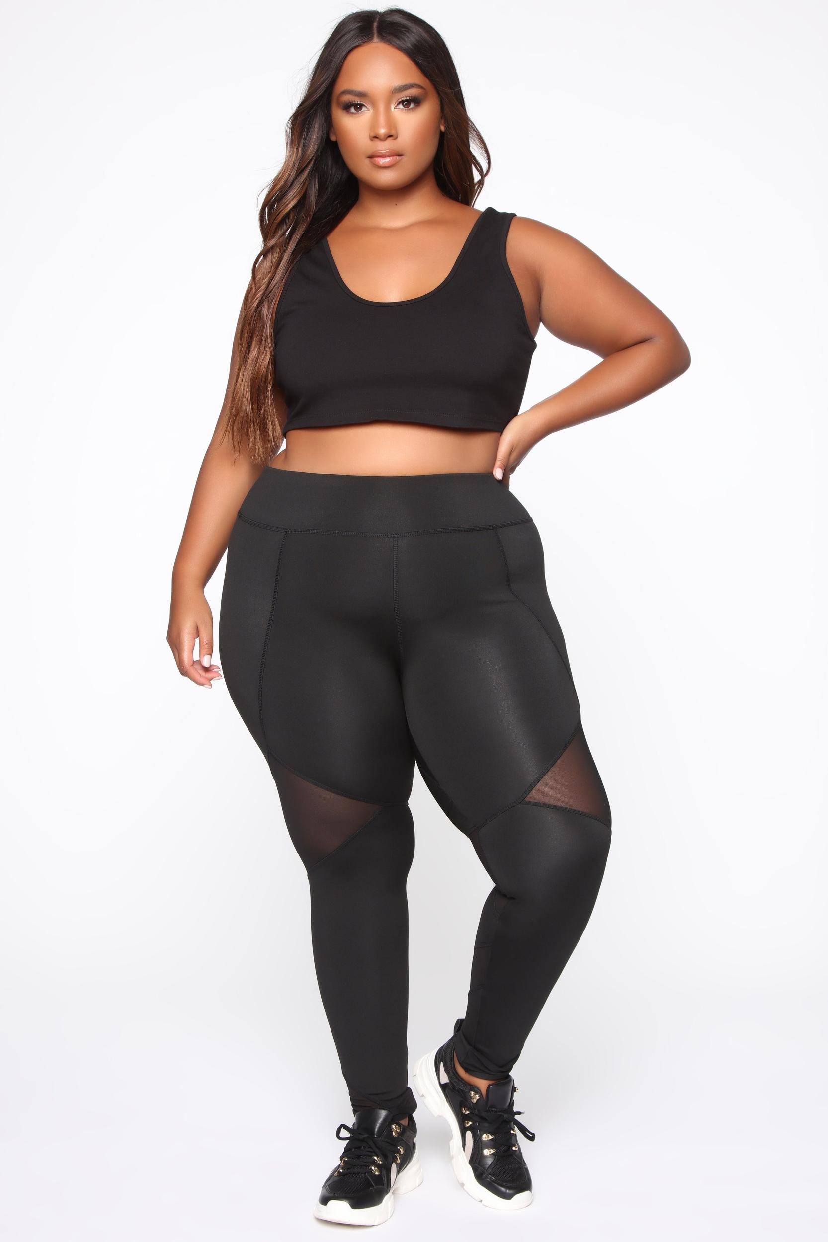 Mesh It Up Active Leggings - Black Product Image