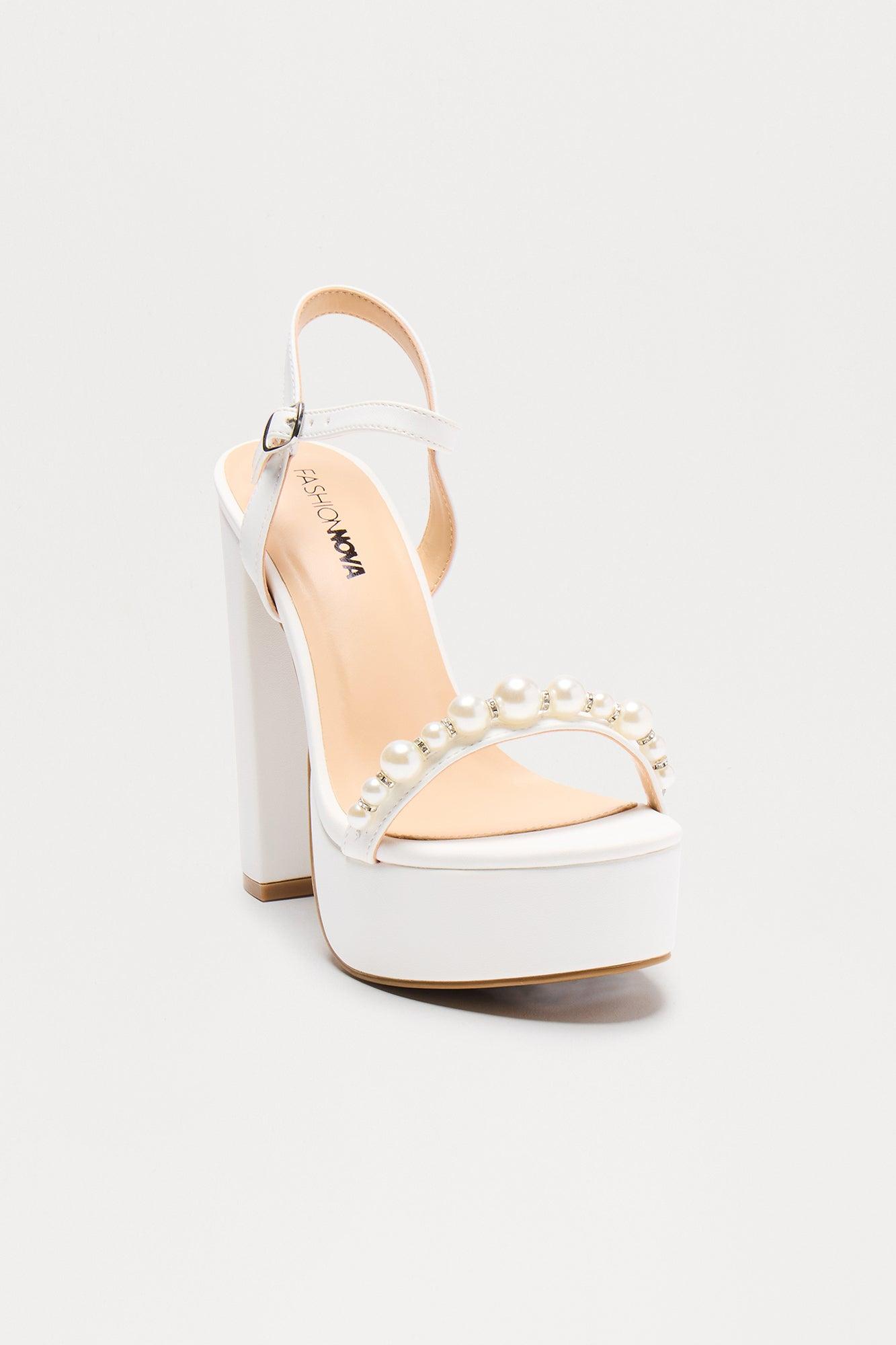 Mariette Pearl Heels - White Female Product Image