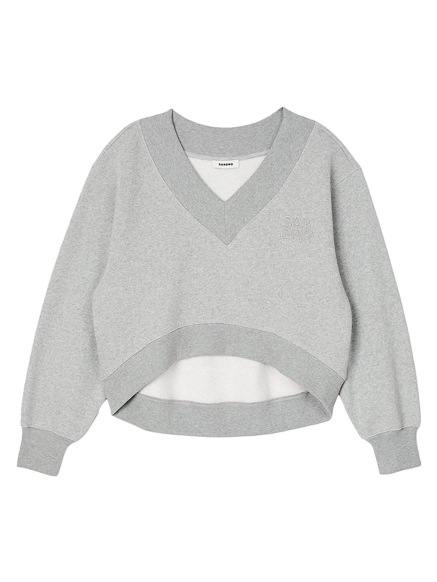 Womens Cropped Sweatshirt Product Image