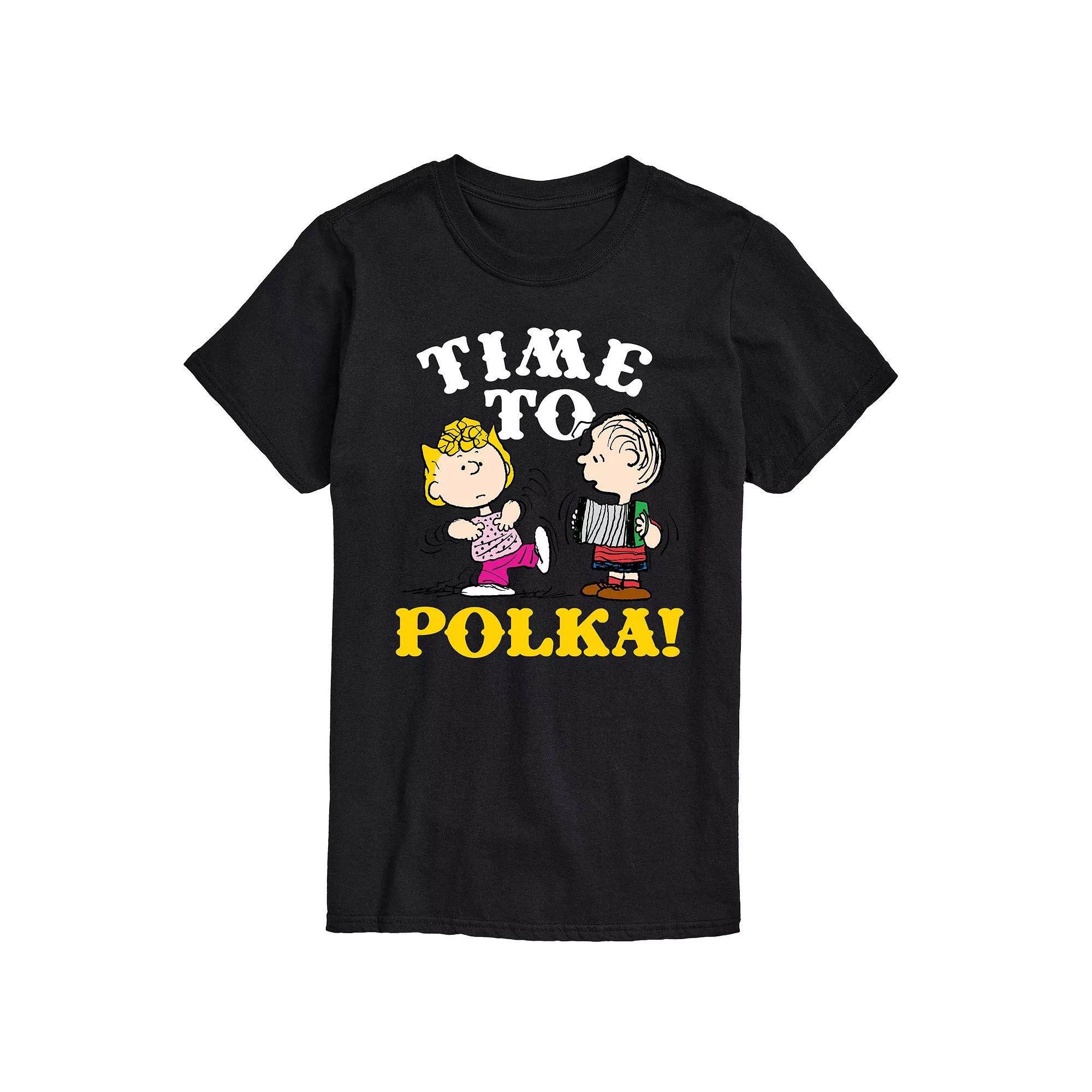 Men's Peanuts Time To Polka Graphic Tee,  Product Image