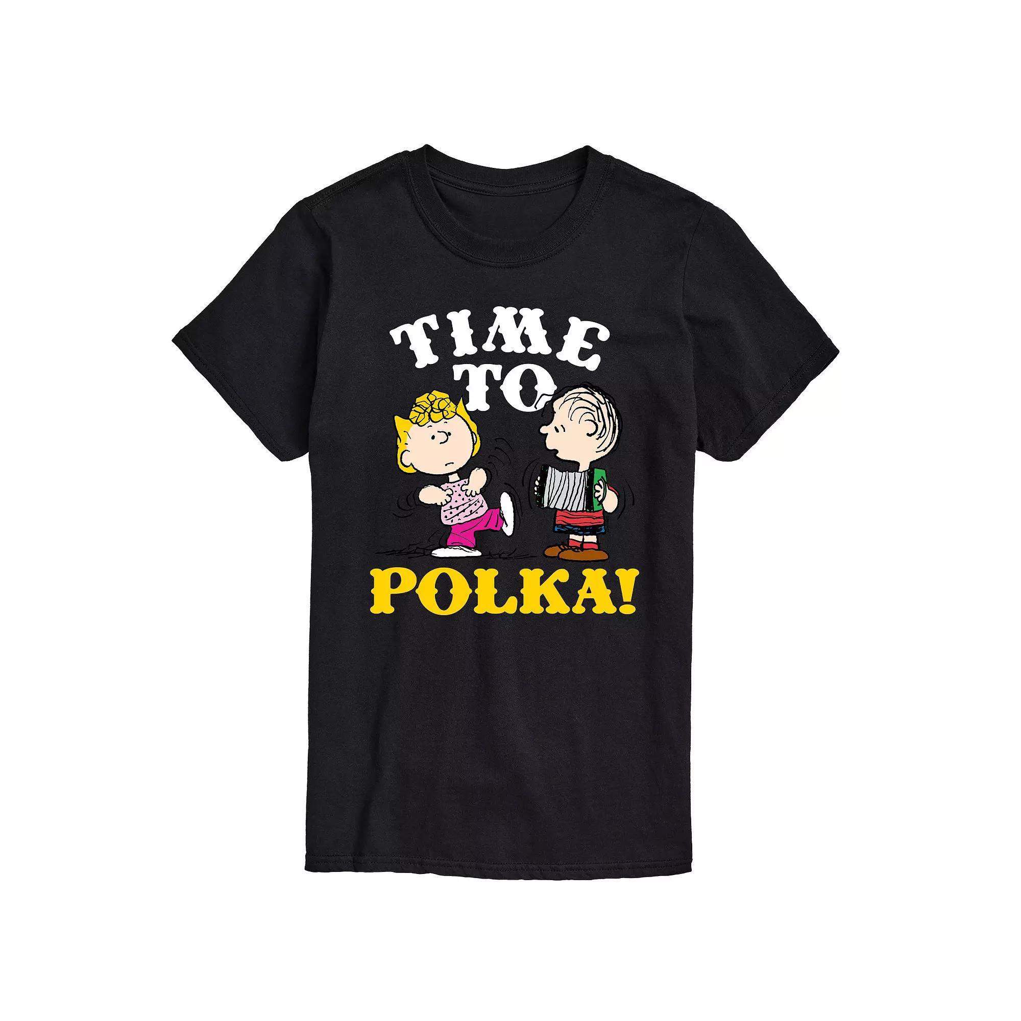 Men's Peanuts Time To Polka Graphic Tee,  Product Image