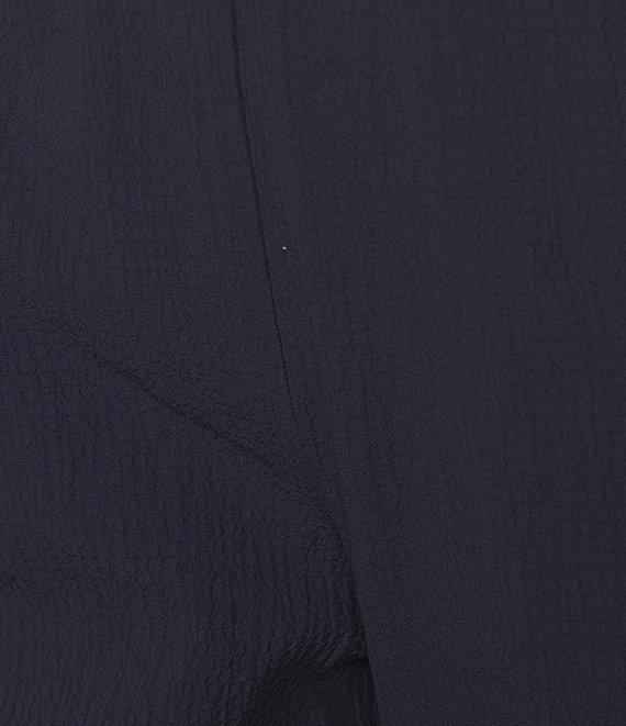 Eileen Fisher Plus Organic Cotton Blend Elastic Waist Straight Leg Pants Product Image