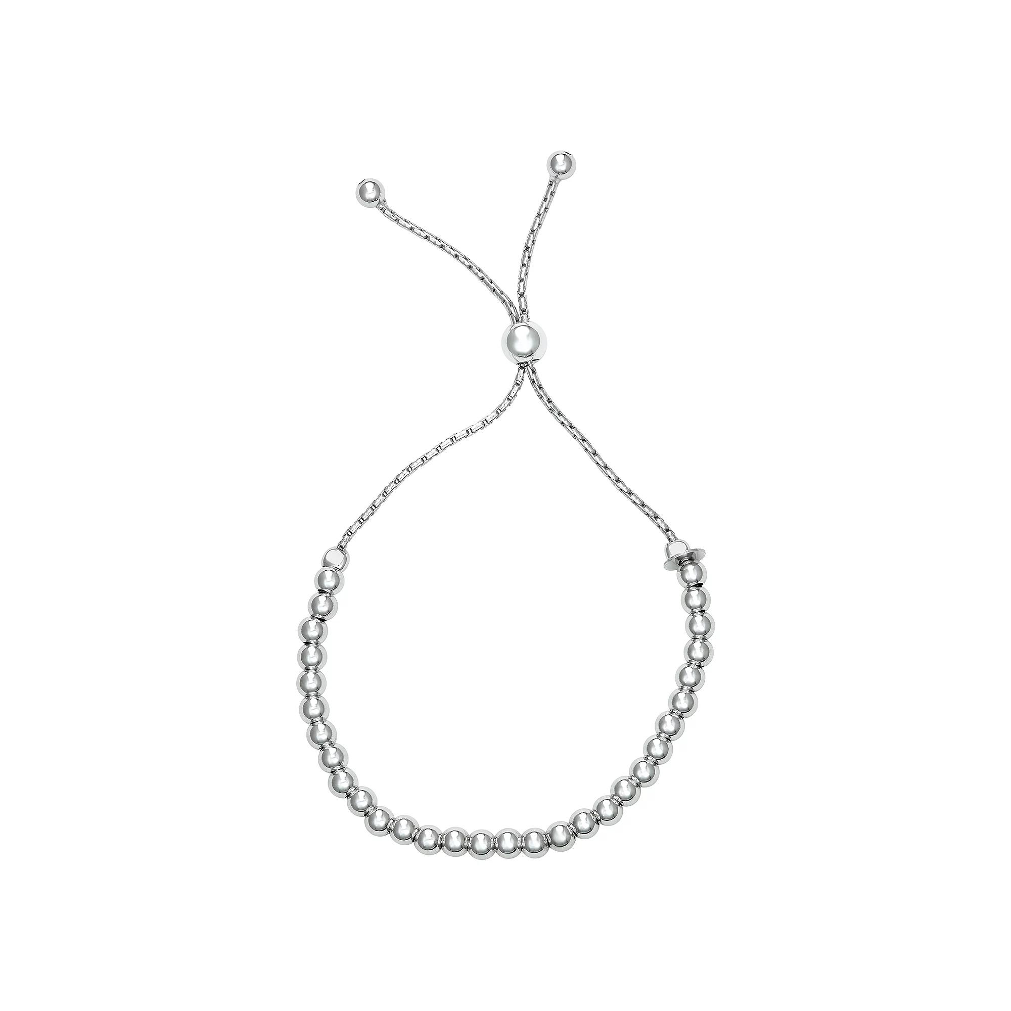Argento Forte Sterling Silver Popcorn Chain Adjustable Bracelet, Women's Product Image