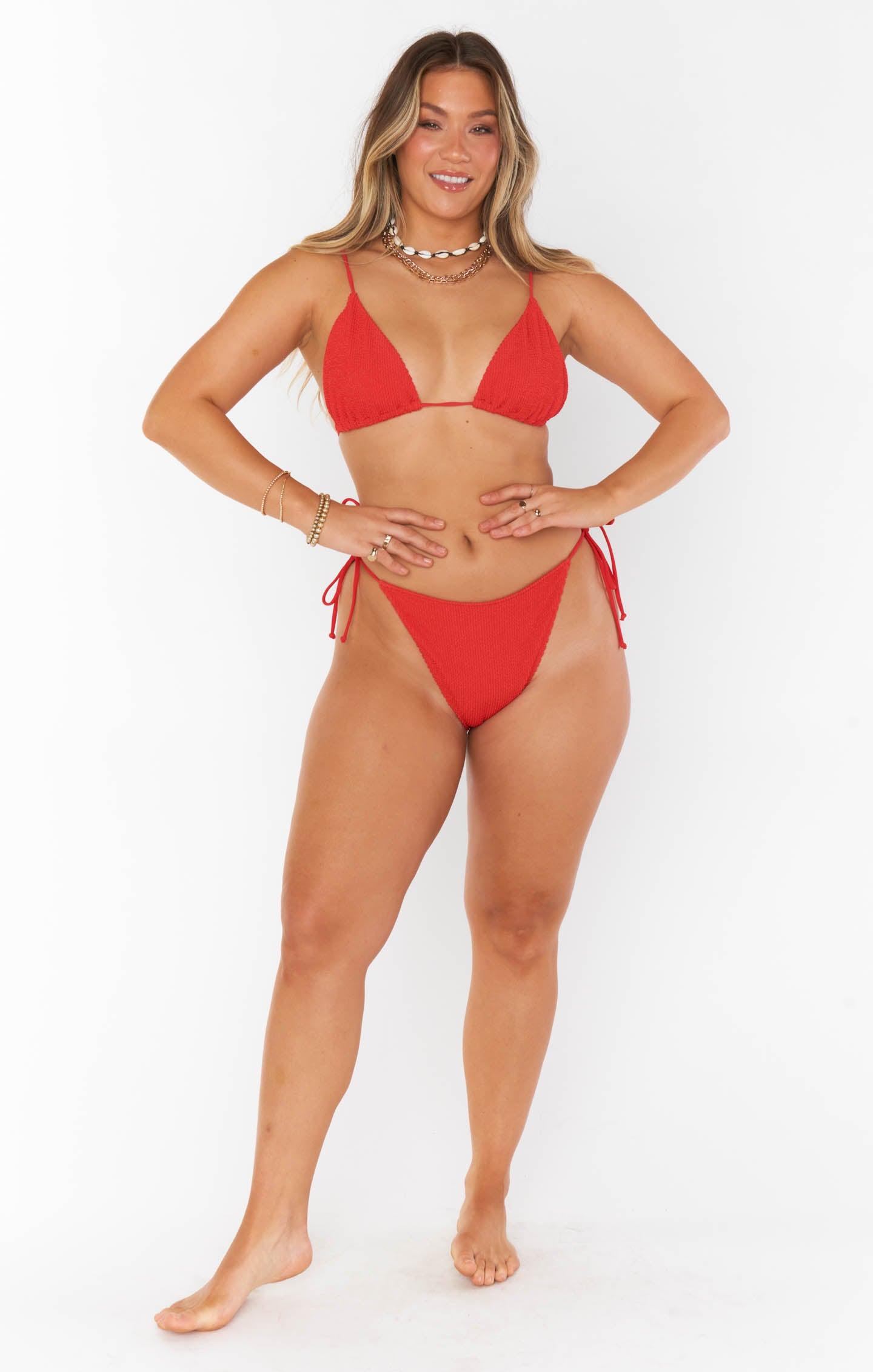 Tanning Top ~ Red Scrunch Product Image