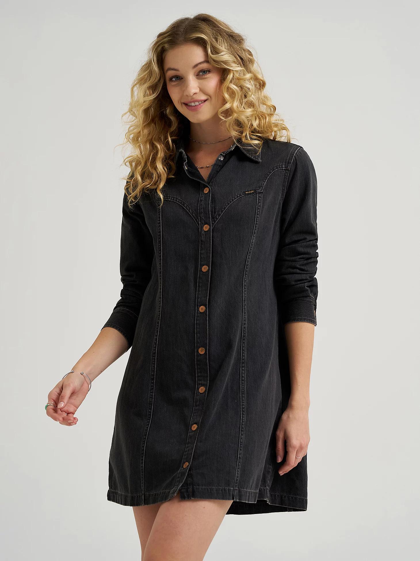 Women's Western Babydoll Dress in Constellation Product Image