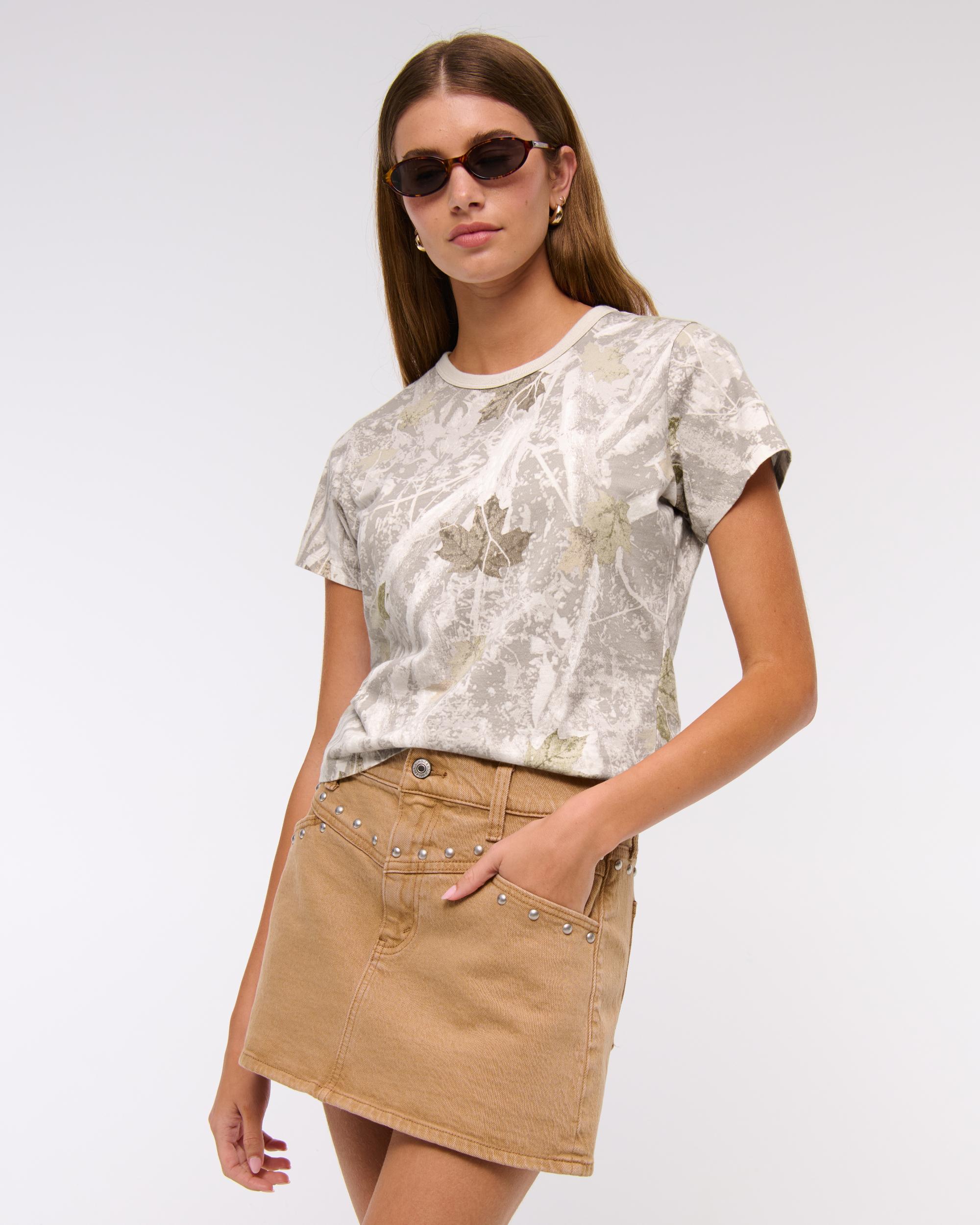 Essential Polished Body-Skimming Tee Product Image