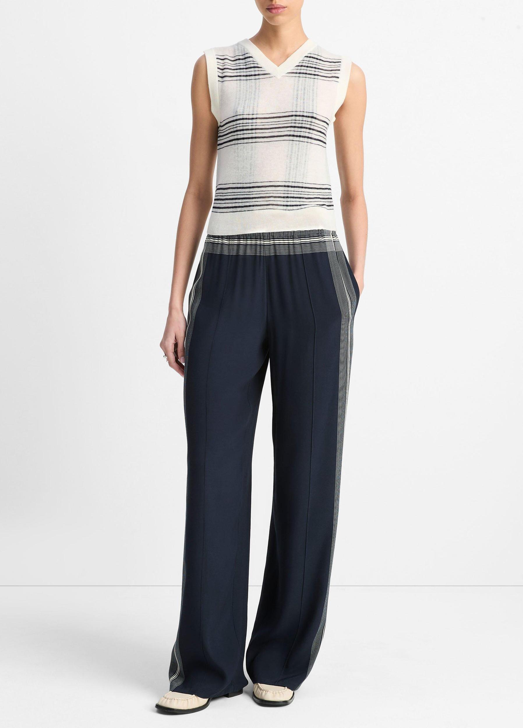 Featherweight Plaid Wool Sweater Vest Product Image