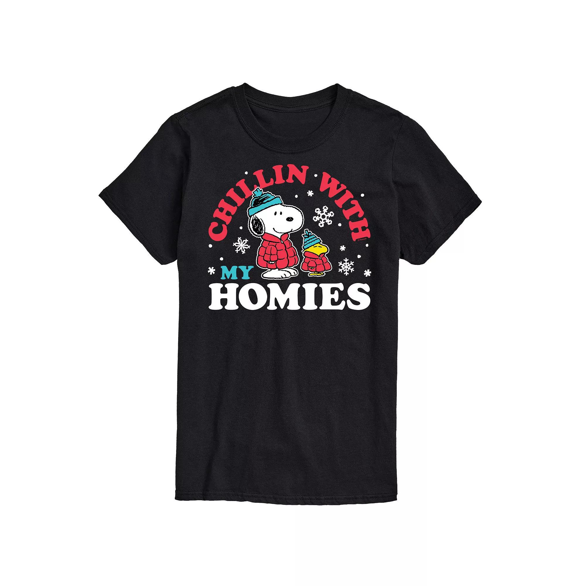 Big & Tall Peanuts Chillin Homies Tee, Men's,  Product Image