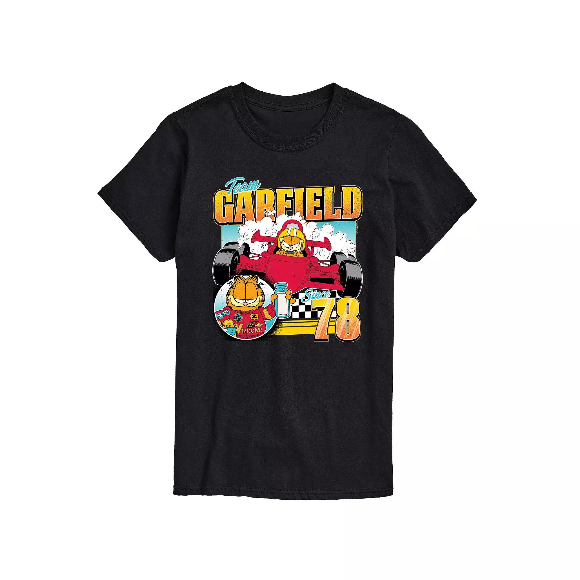 Big & Tall Garfield Racing Team Garfield Graphic Tee, Men's,  Product Image