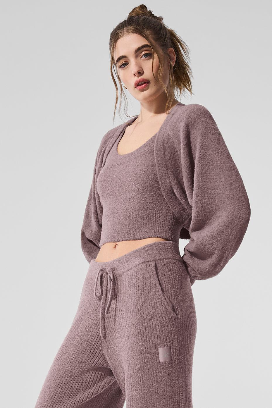 Snuggle Up Sweater Shawl - Mushroom Product Image