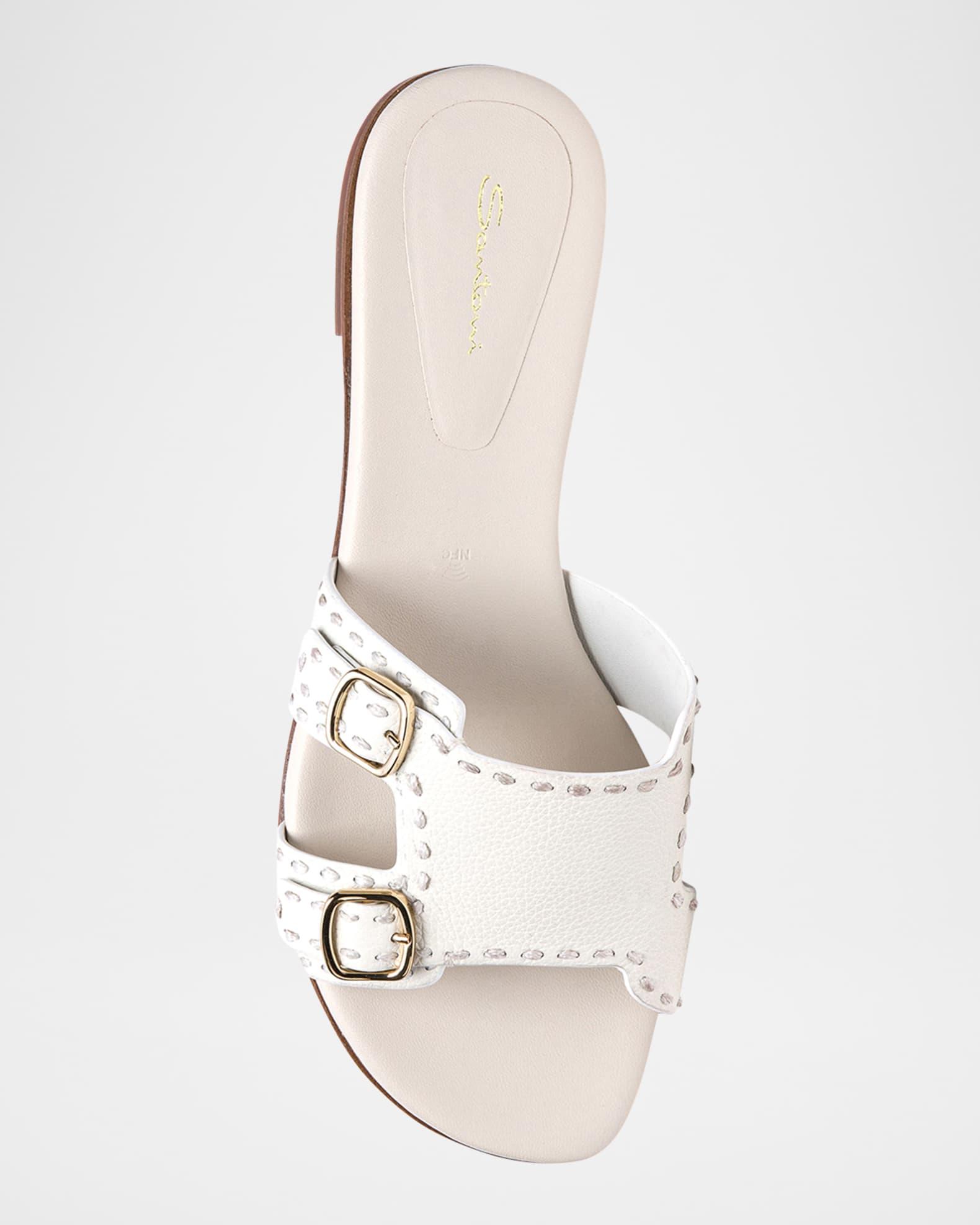 Didi Double-Monk Flat Slide Sandals Product Image