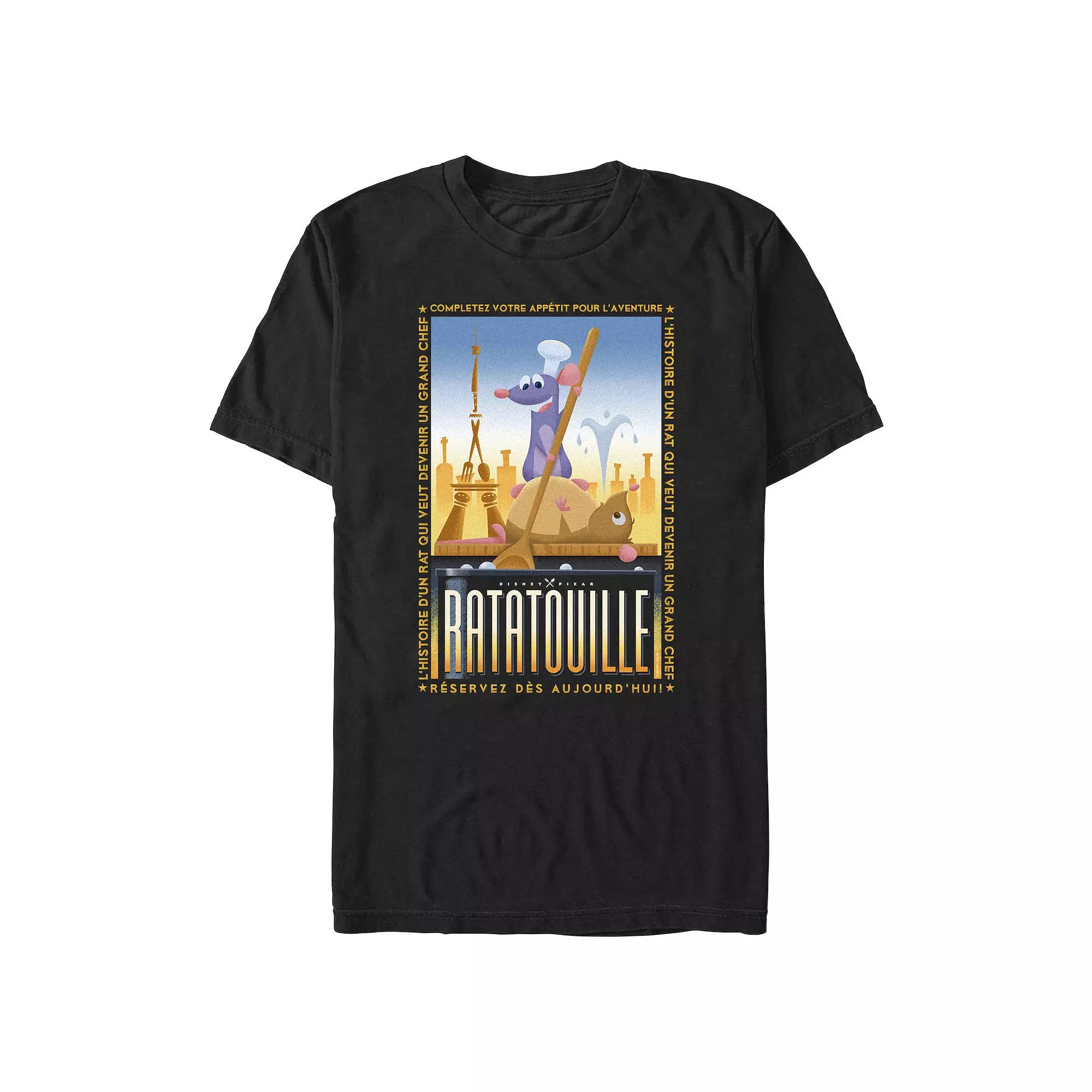 Disney / Pixar's Ratatouille Remy Cooking Poster Men's Graphic Tee,  Product Image