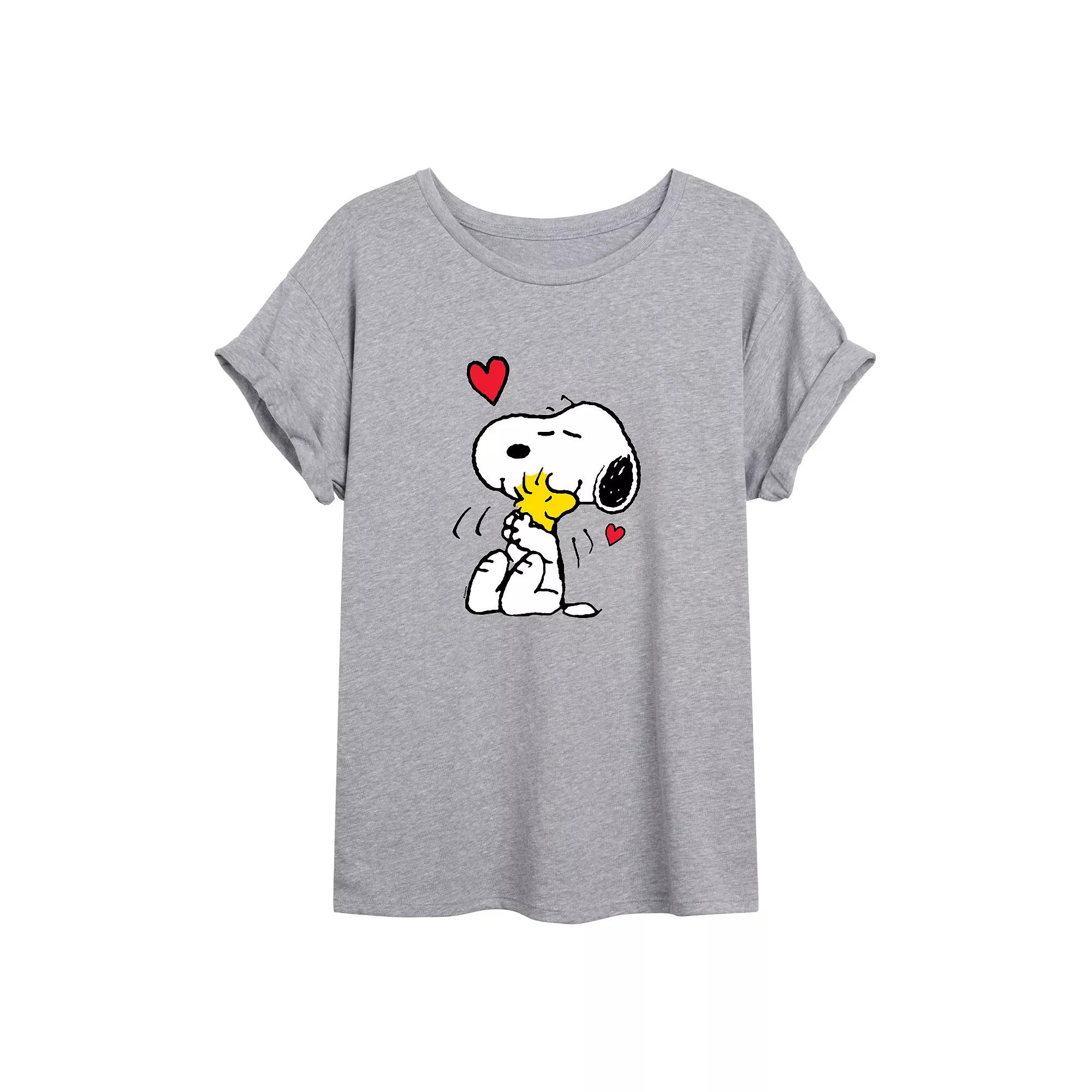 Juniors' Peanuts Snoopy Hug Over Product Image